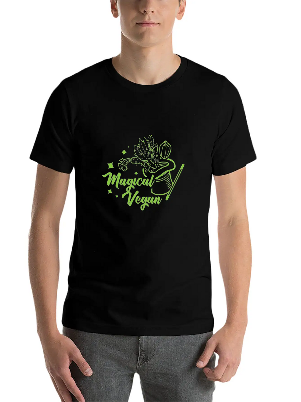 Magical Vegan I Gift Basic Graphic T-Shirt – Daily Comfort In Soft Cotton