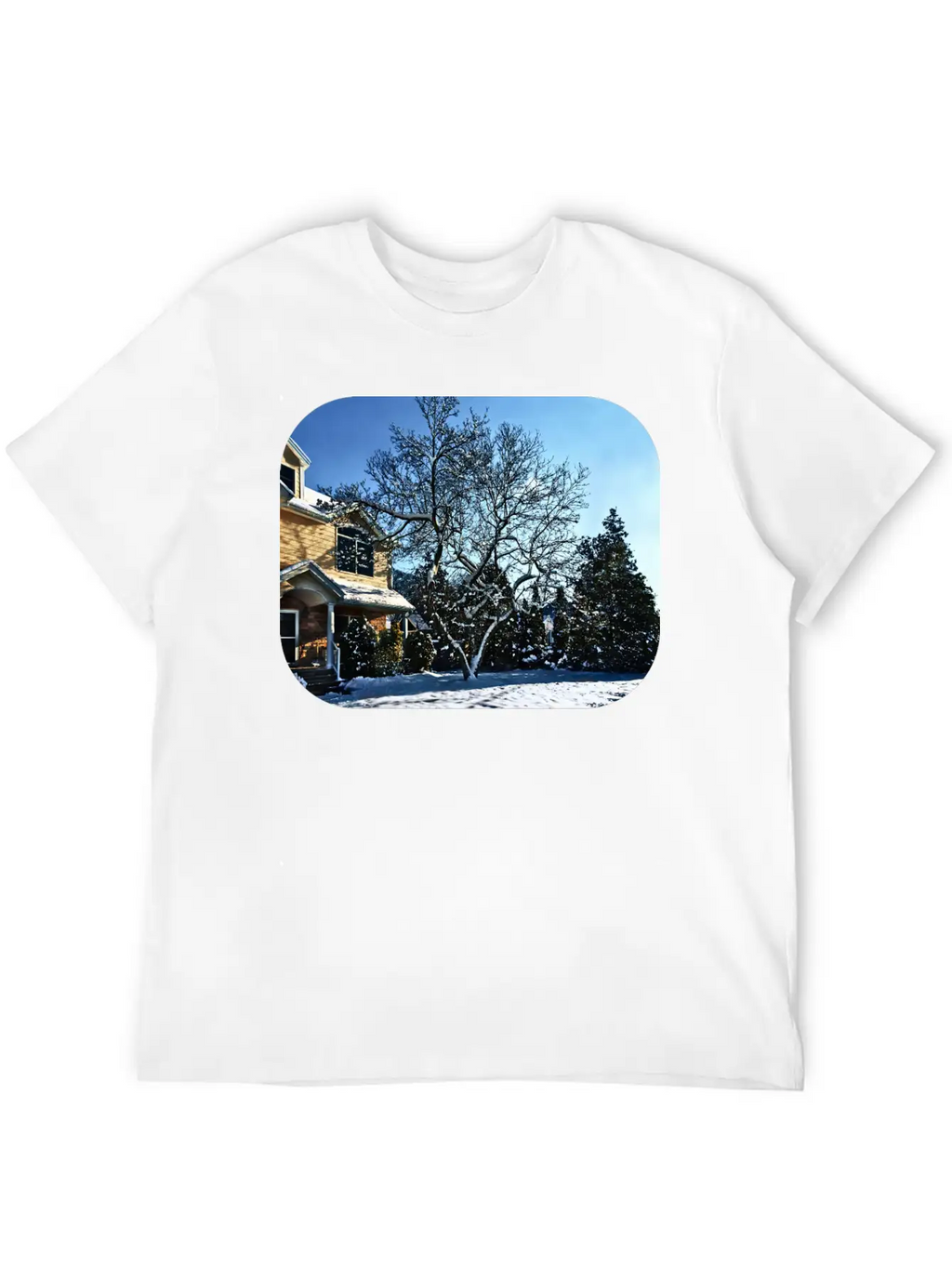 Magnolia In Snow Breathable Graphic T-Shirt – Perfect For Casual Days
