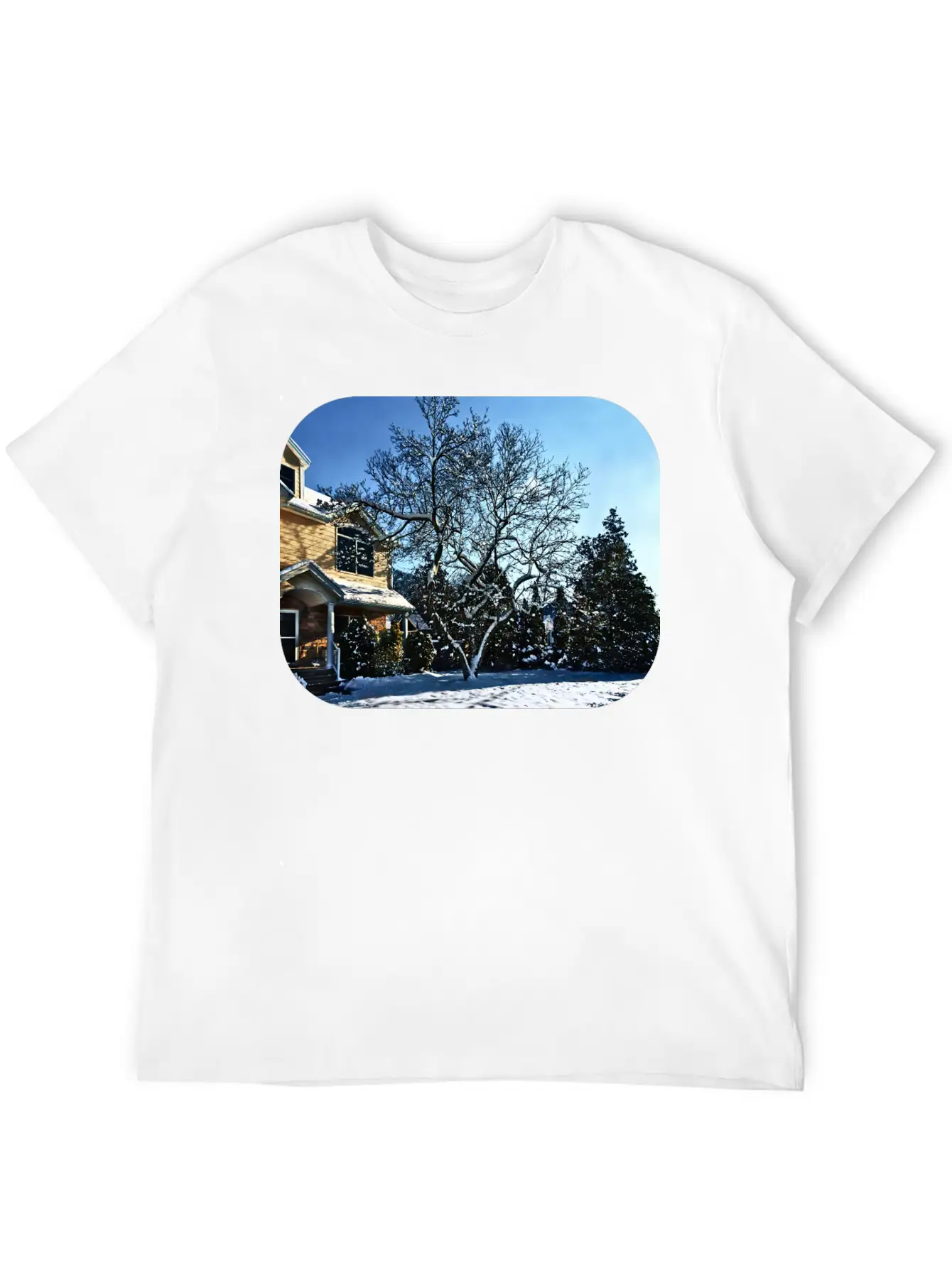 Magnolia In Snow Breathable Graphic T-Shirt – Perfect For Casual Days