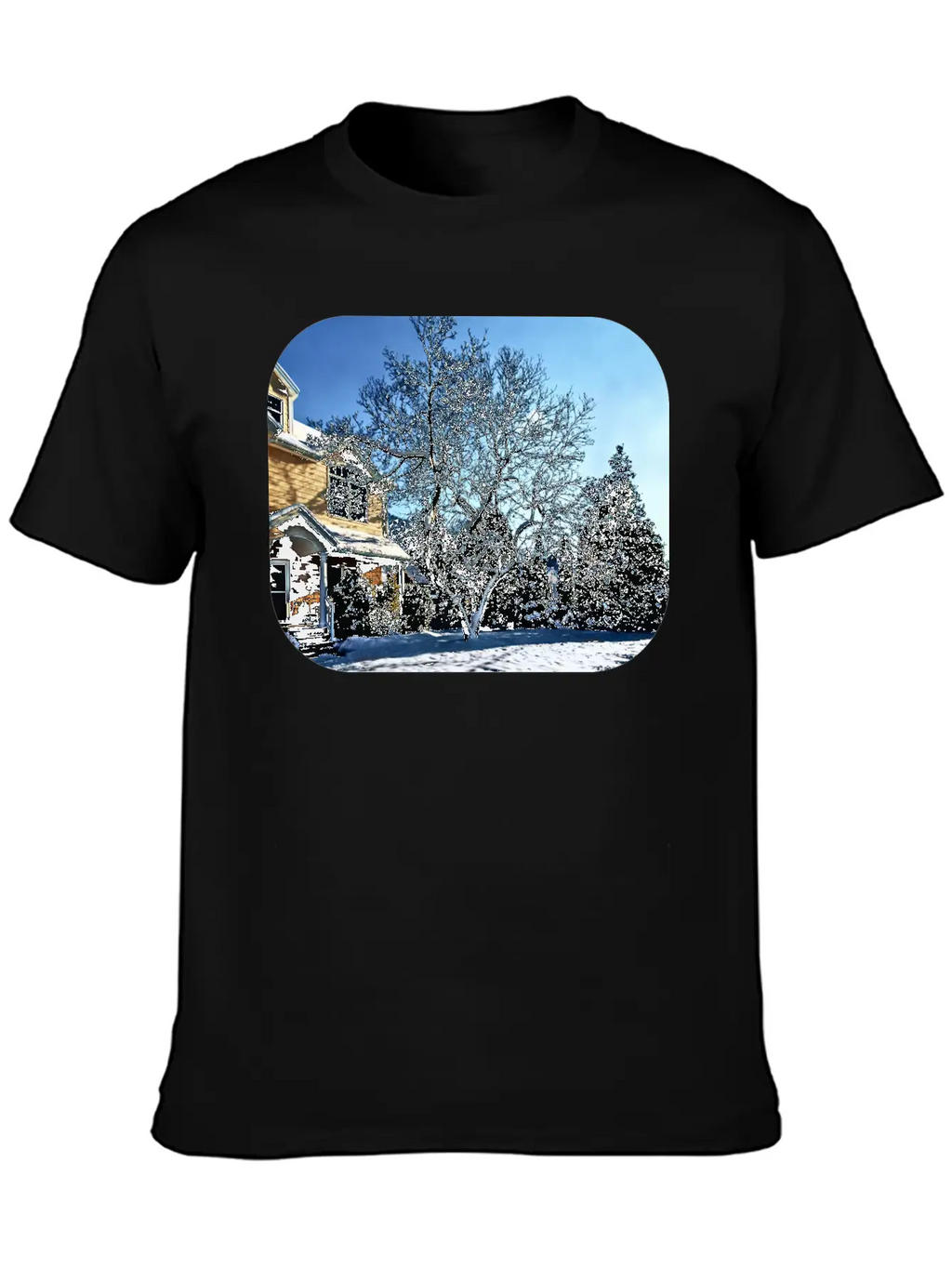 Magnolia In Snow Breathable Graphic T-Shirt – Perfect For Casual Days