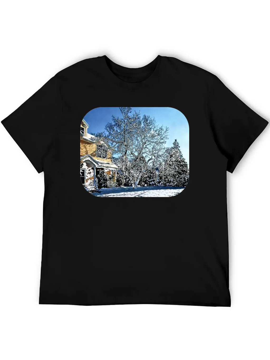 Magnolia In Snow Breathable Graphic T-Shirt – Perfect For Casual Days