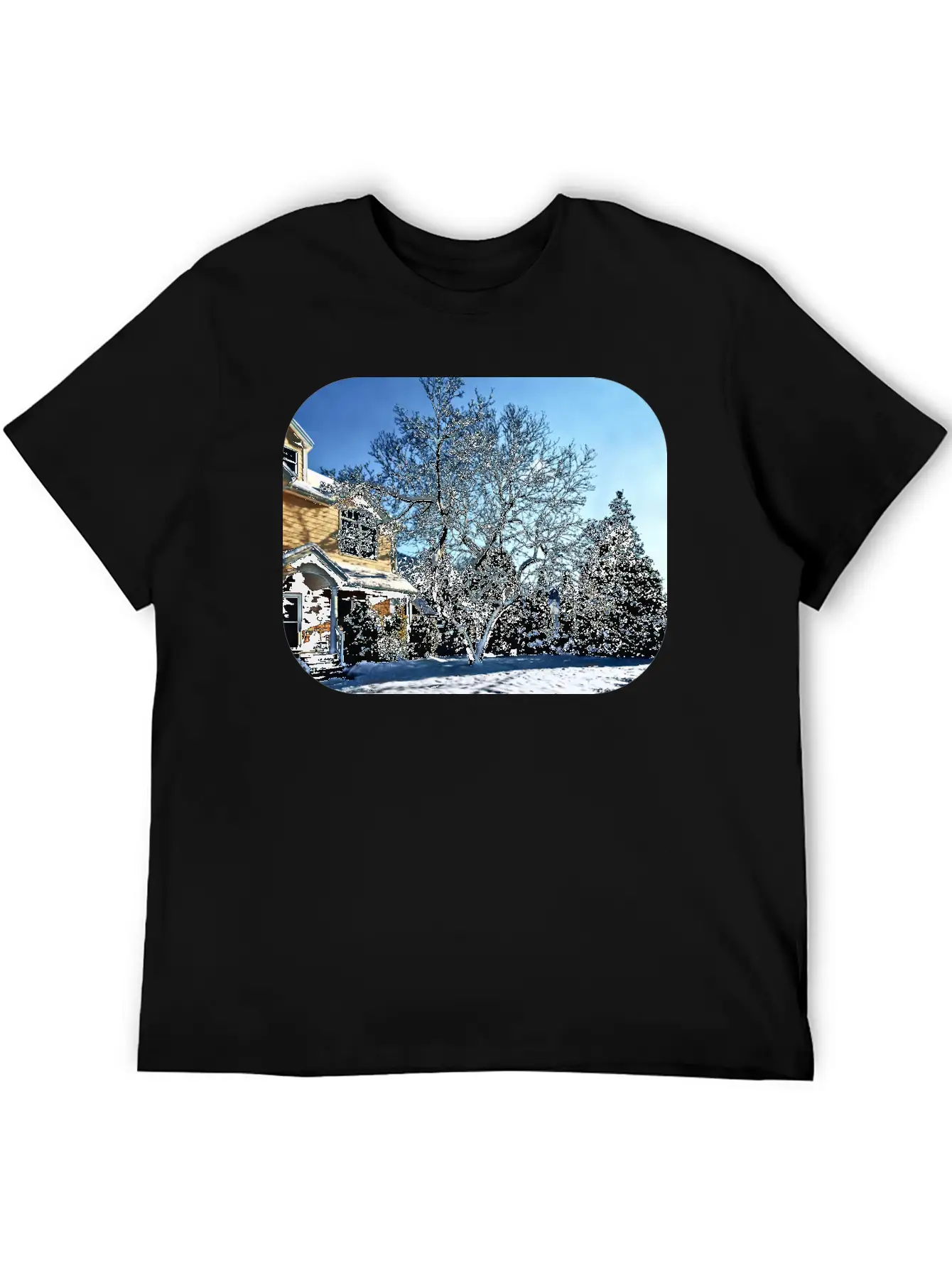 Magnolia In Snow Breathable Graphic T-Shirt – Perfect For Casual Days