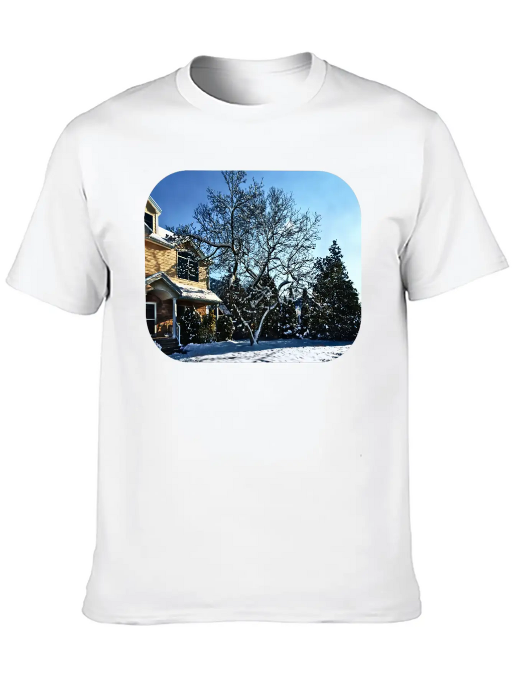 Magnolia In Snow Breathable Graphic T-Shirt – Perfect For Casual Days