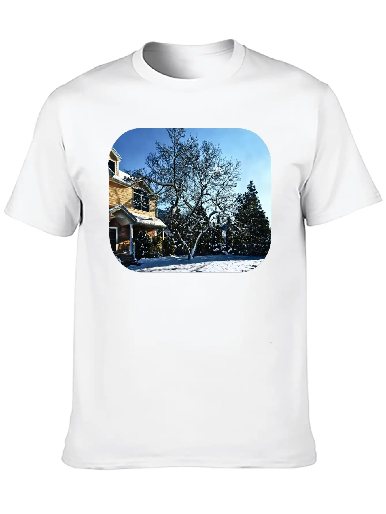 Magnolia In Snow Breathable Graphic T-Shirt – Perfect For Casual Days
