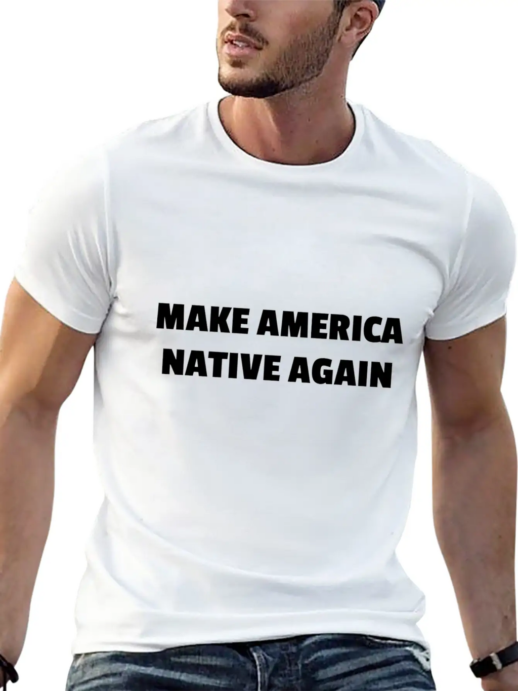 Make America Native Again Stylish Everyday T-Shirt – Unisex Basic Cotton Tee