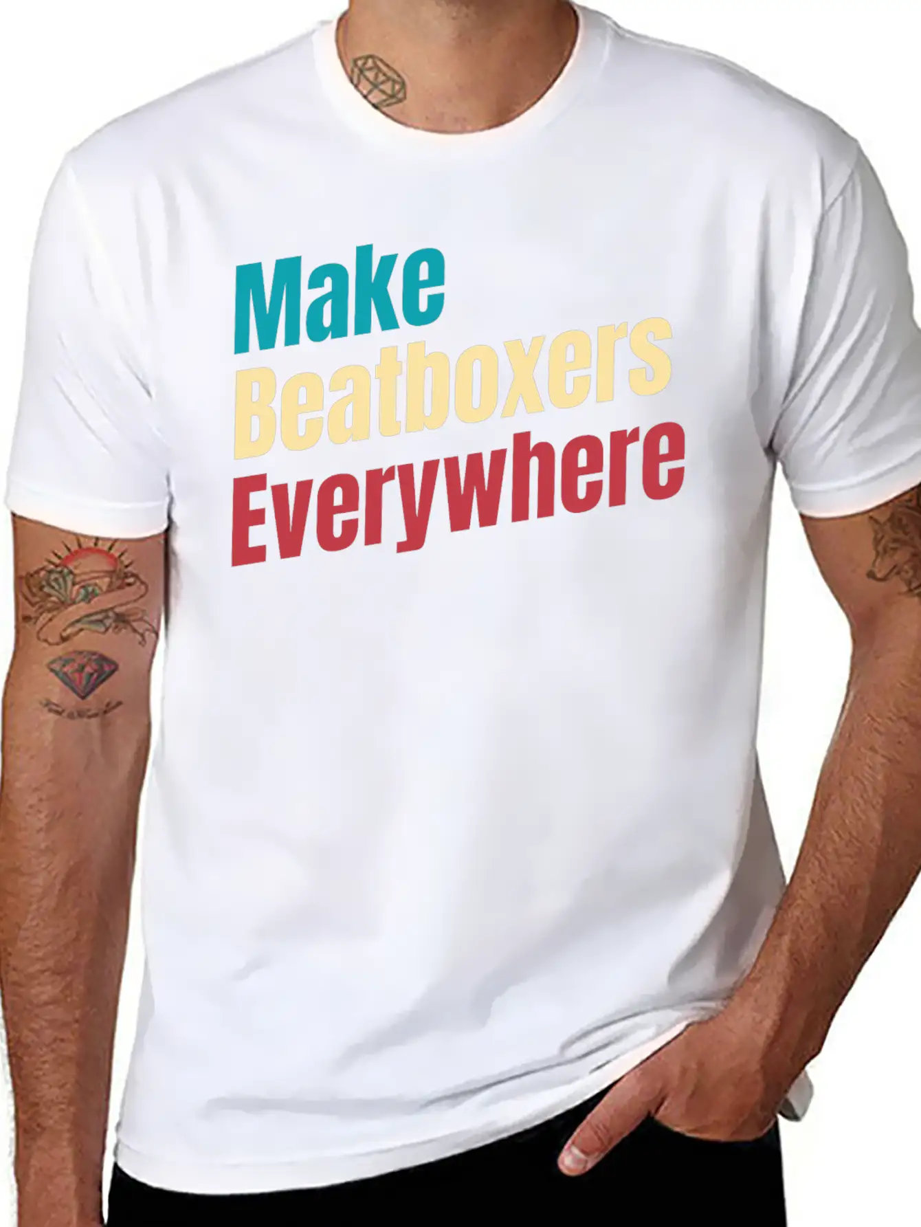 Make Beatboxers Everywhere Drummer Hiphop Artist Essential Cotton Tee For Daily Outfits – Unisex Style