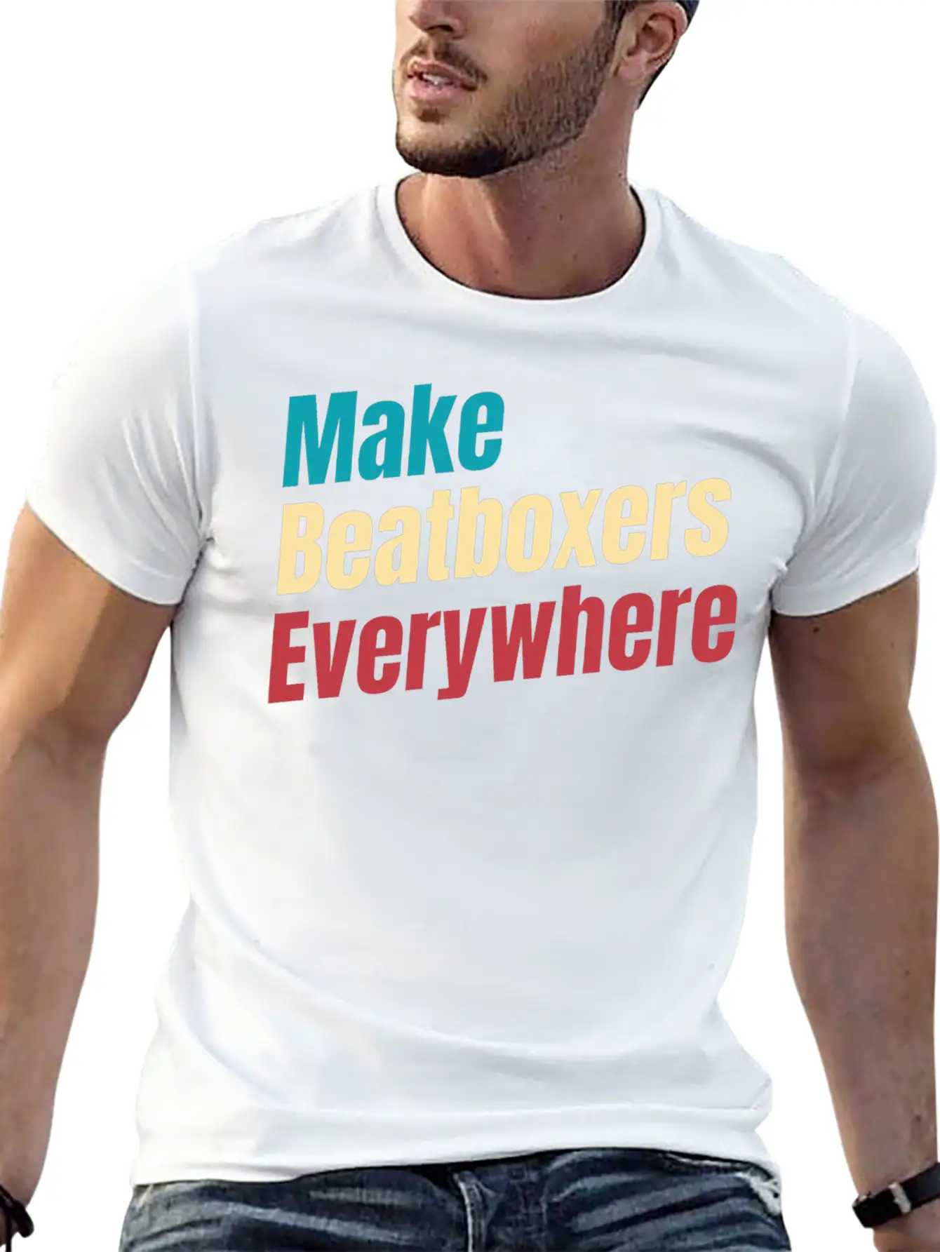Make Beatboxers Everywhere Drummer Hiphop Artist Essential Cotton Tee For Daily Outfits – Unisex Style