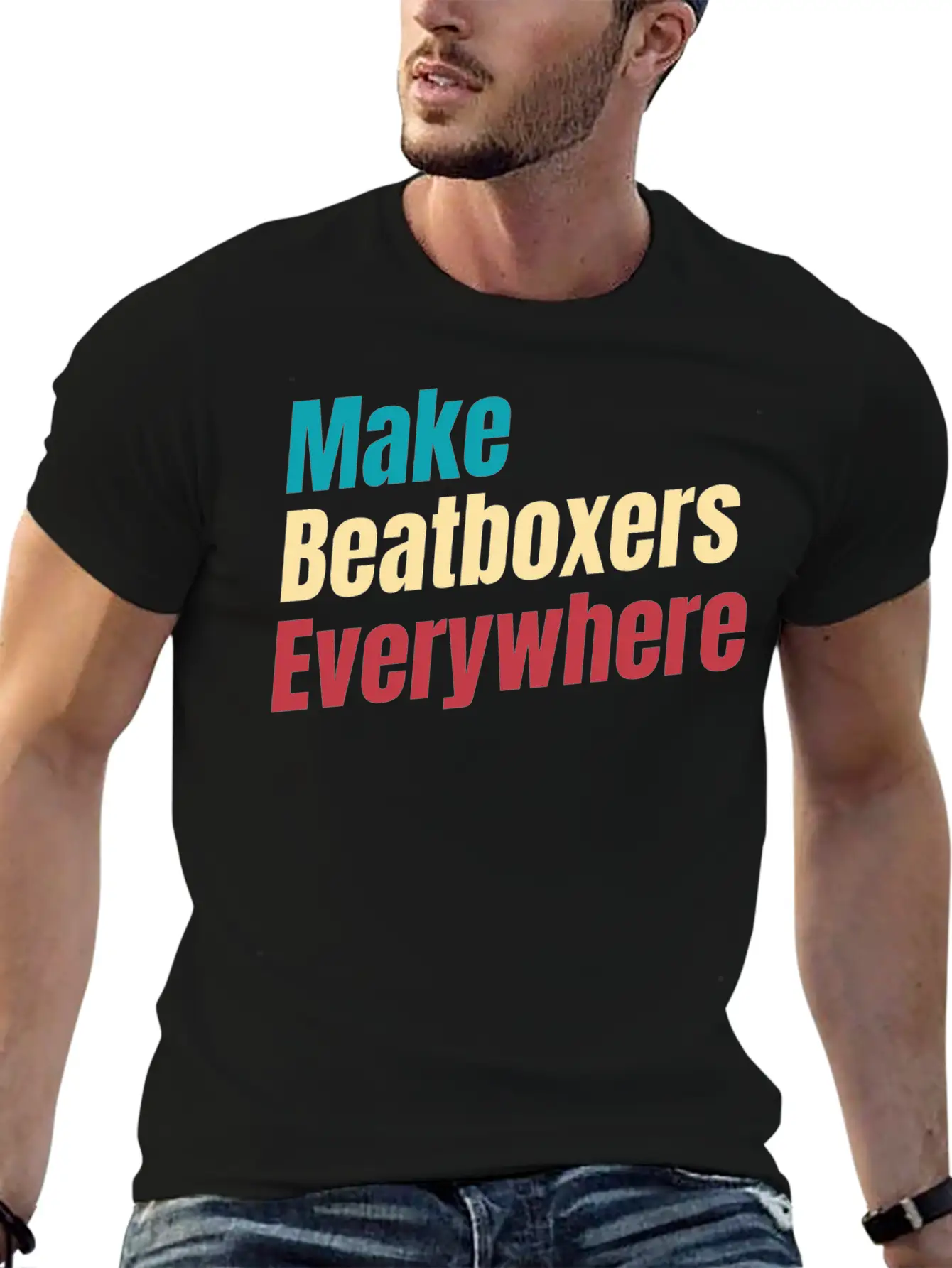 Make Beatboxers Everywhere Drummer Hiphop Artist Essential Cotton Tee For Daily Outfits – Unisex Style