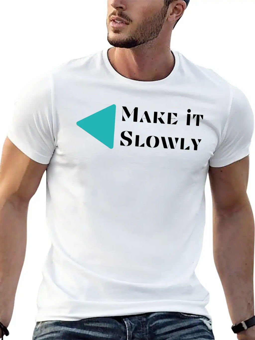 Make It Slowly Classic Cotton Tee – Unisex Comfort For Any Season