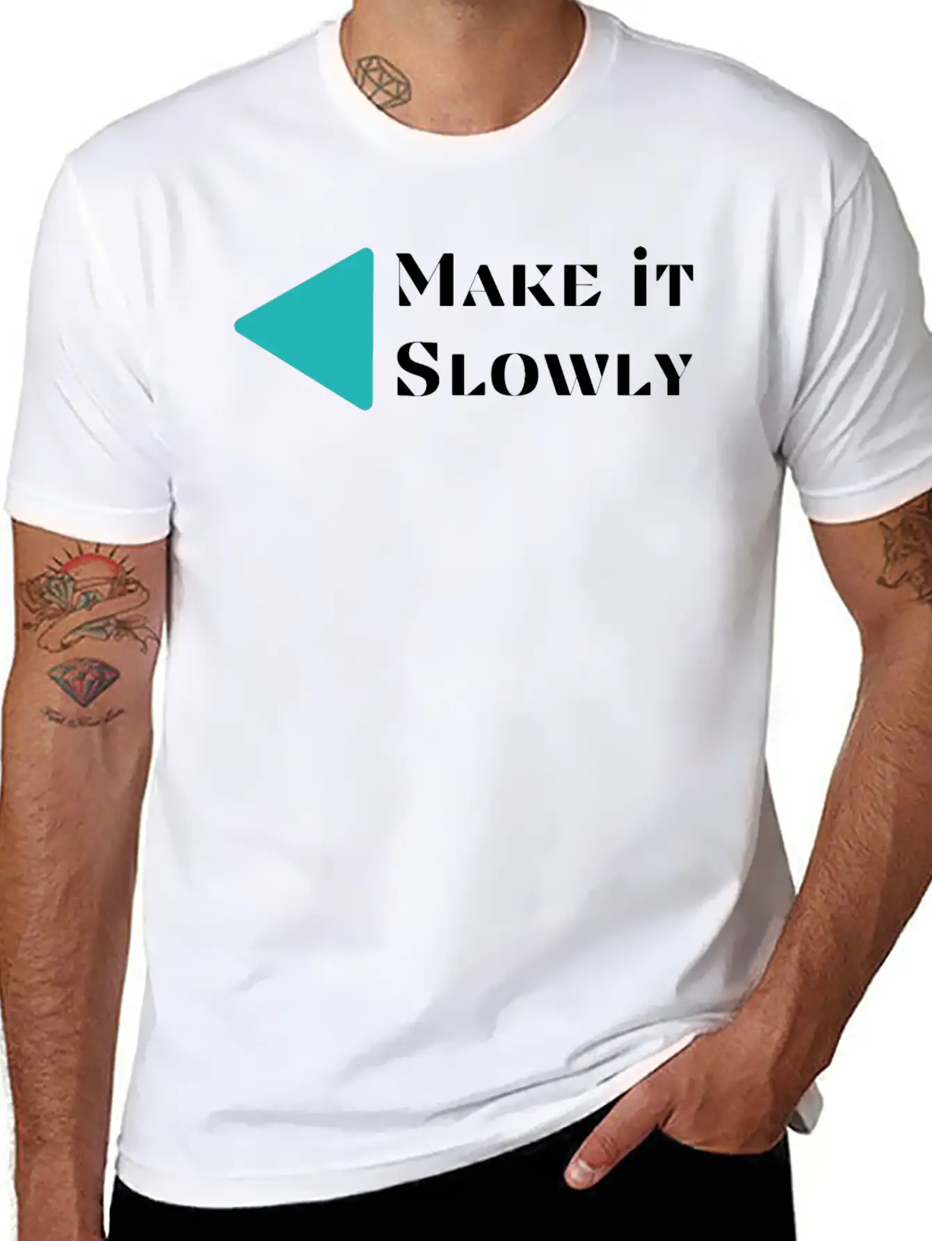 Make It Slowly Classic Cotton Tee – Unisex Comfort For Any Season