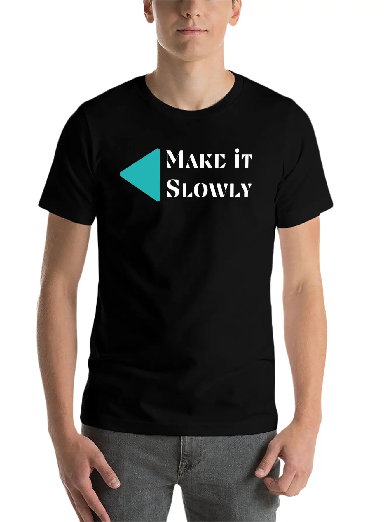 Make It Slowly Classic Cotton Tee – Unisex Comfort For Any Season