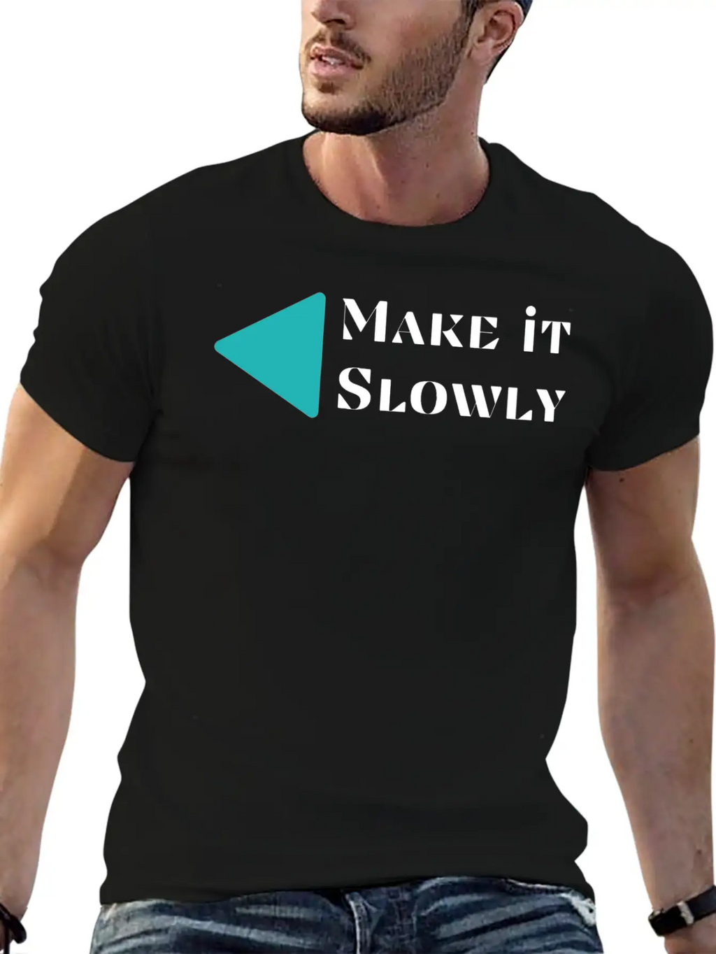 Make It Slowly Classic Cotton Tee – Unisex Comfort For Any Season