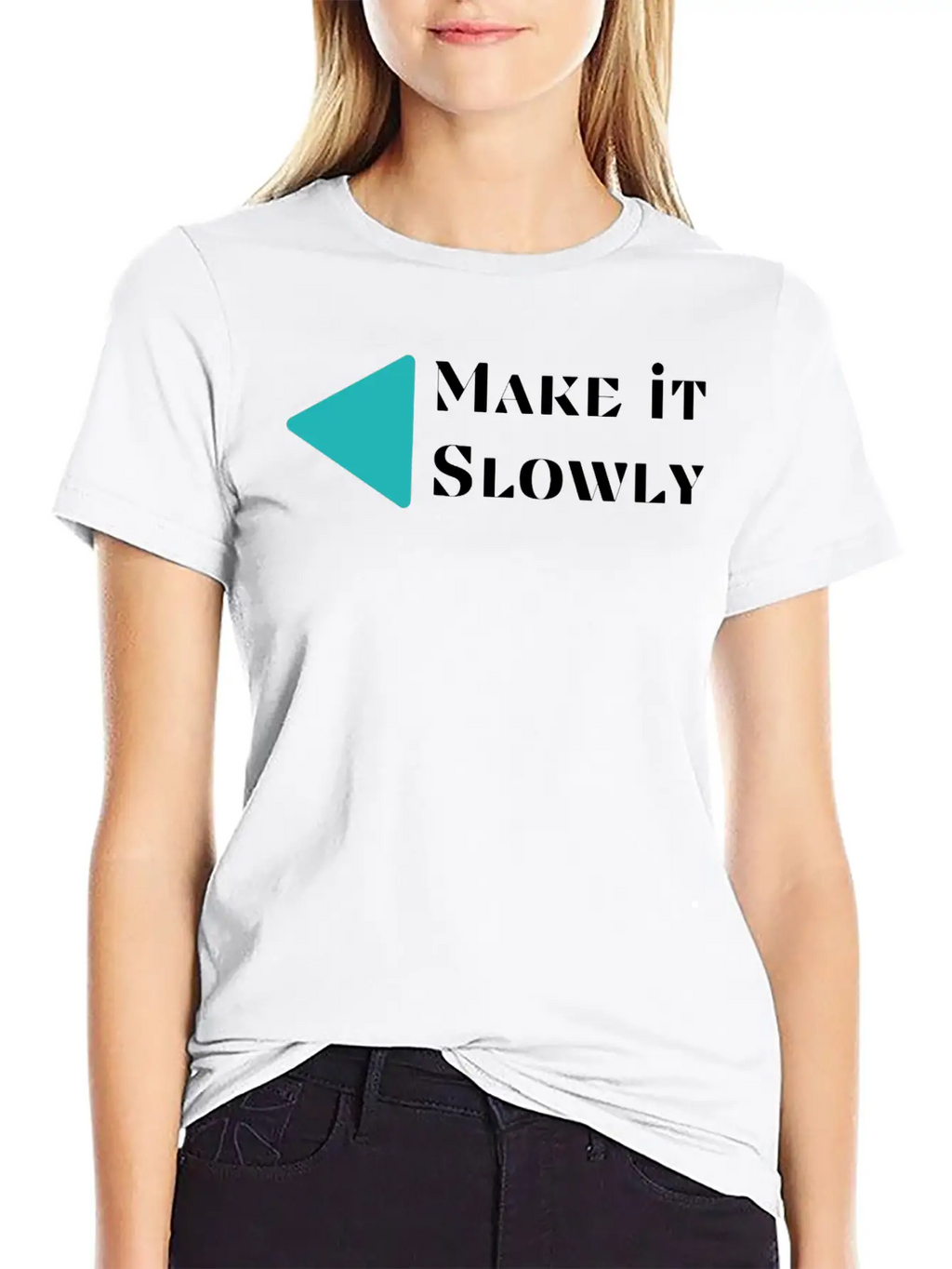 Make It Slowly Classic Cotton Tee – Unisex Comfort For Any Season