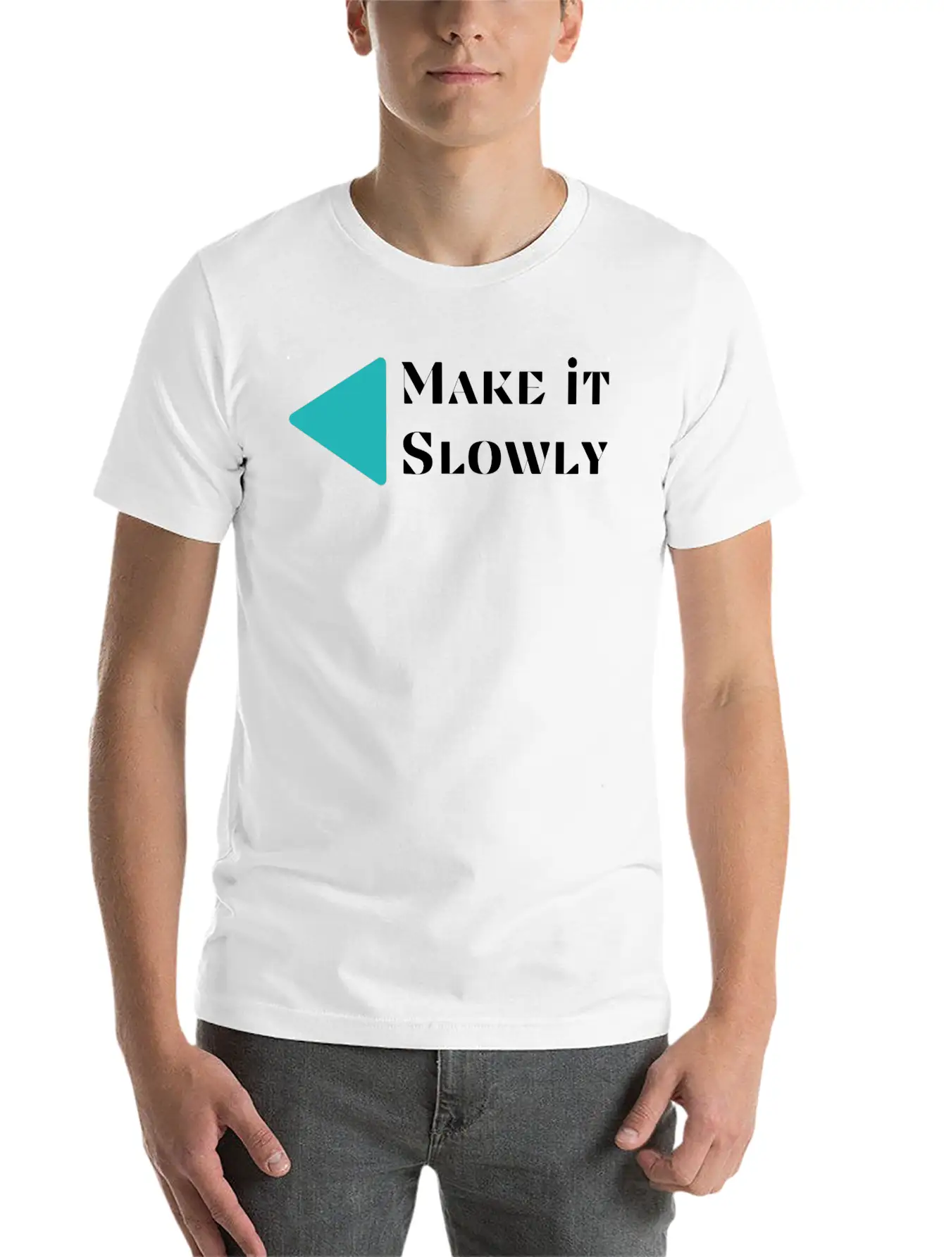 Make It Slowly Classic Cotton Tee – Unisex Comfort For Any Season