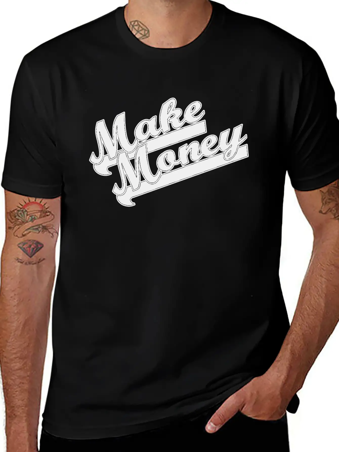 Make Money Modern Fit Casual T-Shirt – Clean And Versatile Design