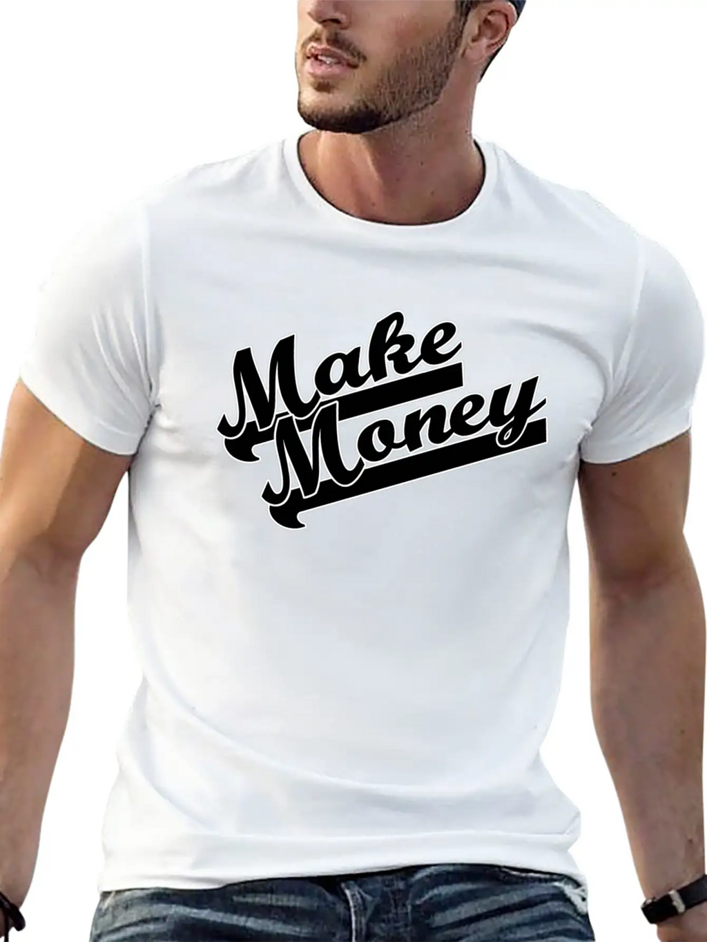 Make Money Modern Fit Casual T-Shirt – Clean And Versatile Design