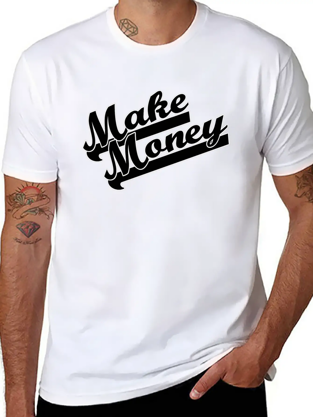 Make Money Modern Fit Casual T-Shirt – Clean And Versatile Design