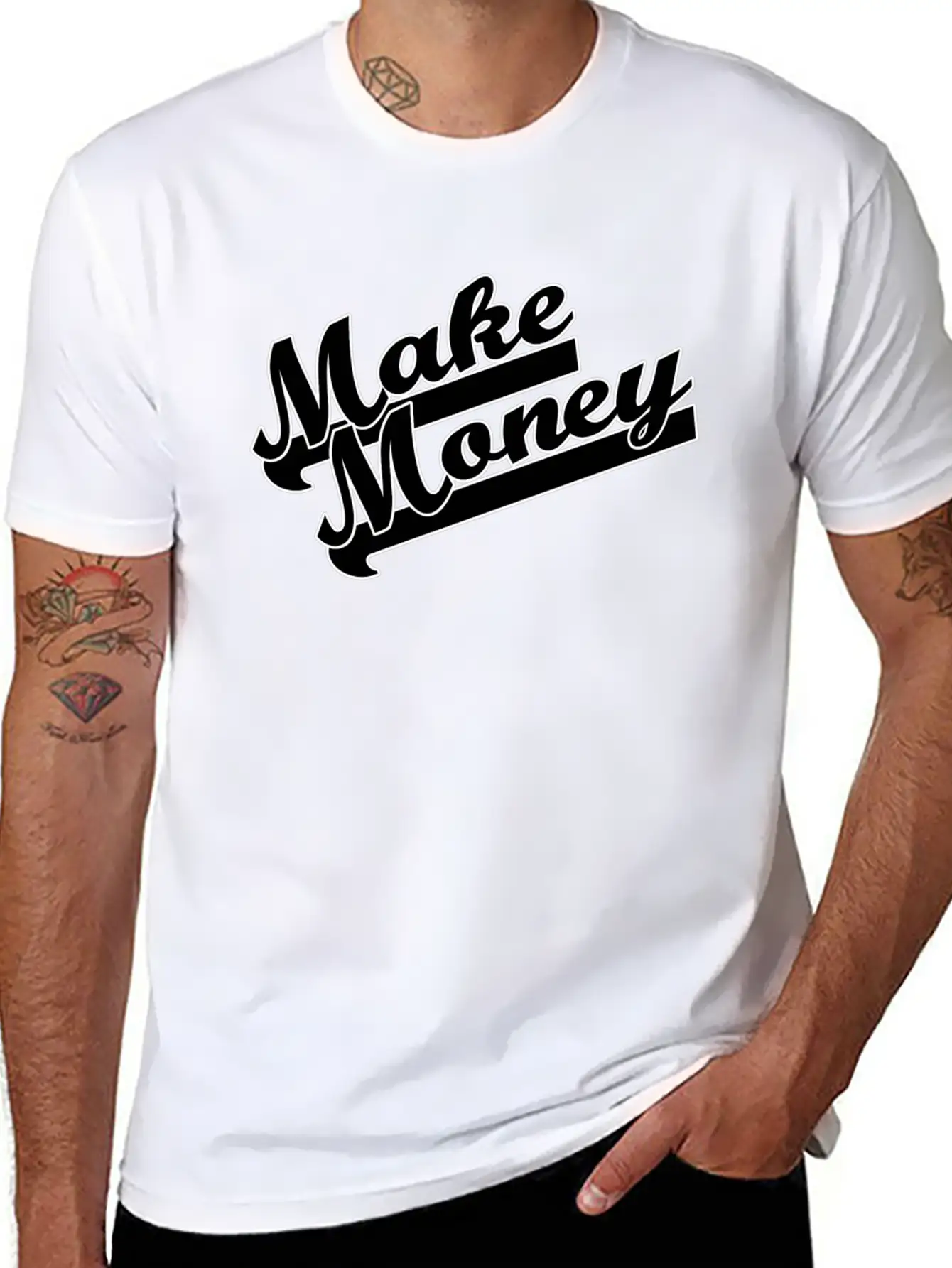 Make Money Modern Fit Casual T-Shirt – Clean And Versatile Design