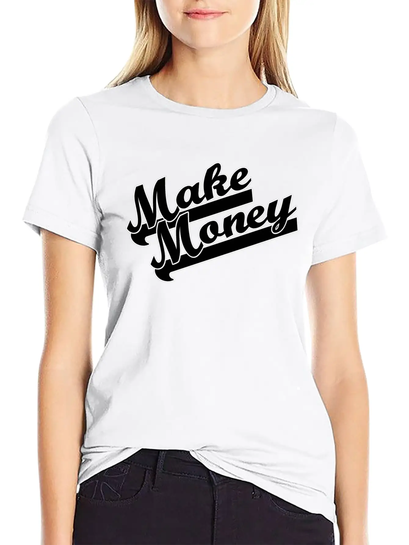 Make Money Modern Fit Casual T-Shirt – Clean And Versatile Design