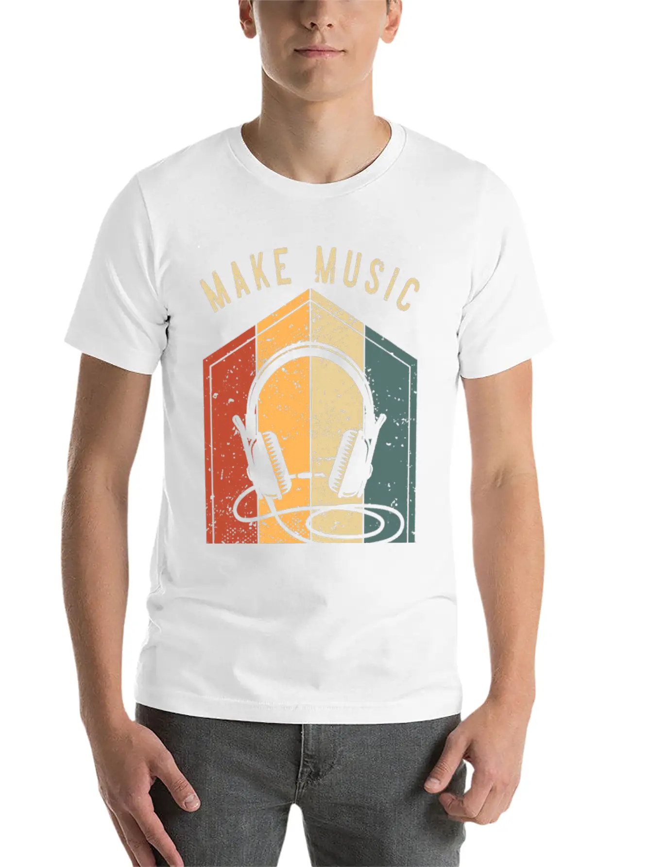 Make Music Great Again For Music Producer DJ Mixer Essential Cotton Tee For Daily Outfits – Unisex Style