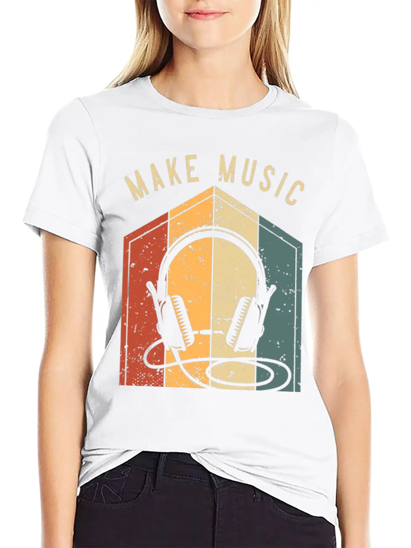 Make Music Great Again For Music Producer DJ Mixer Essential Cotton Tee For Daily Outfits – Unisex Style