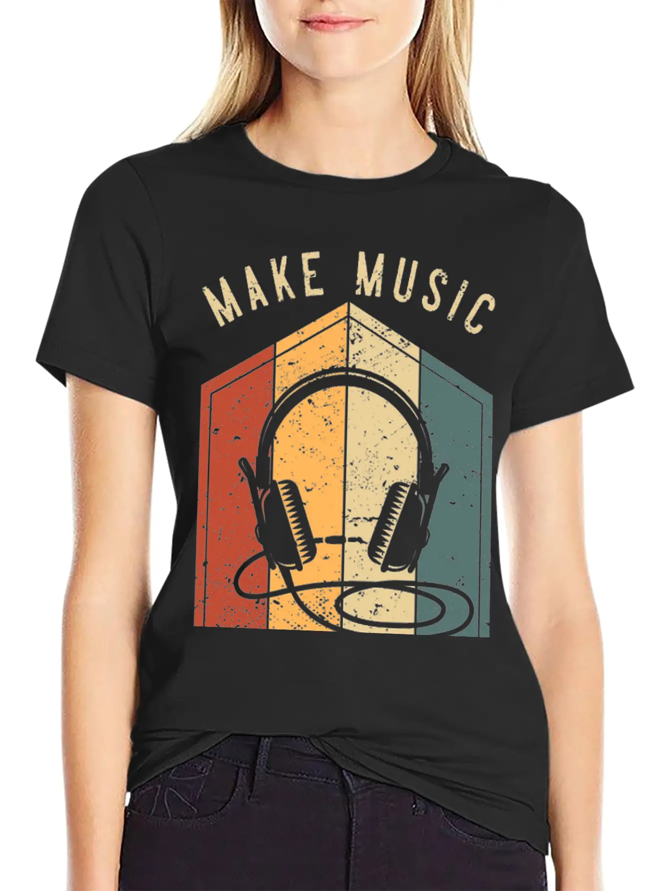 Make Music Great Again For Music Producer DJ Mixer Essential Cotton Tee For Daily Outfits – Unisex Style