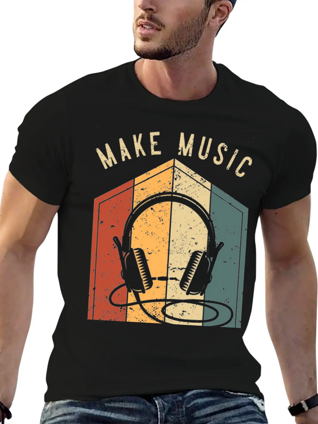 Make Music Great Again For Music Producer DJ Mixer Essential Cotton Tee For Daily Outfits – Unisex Style