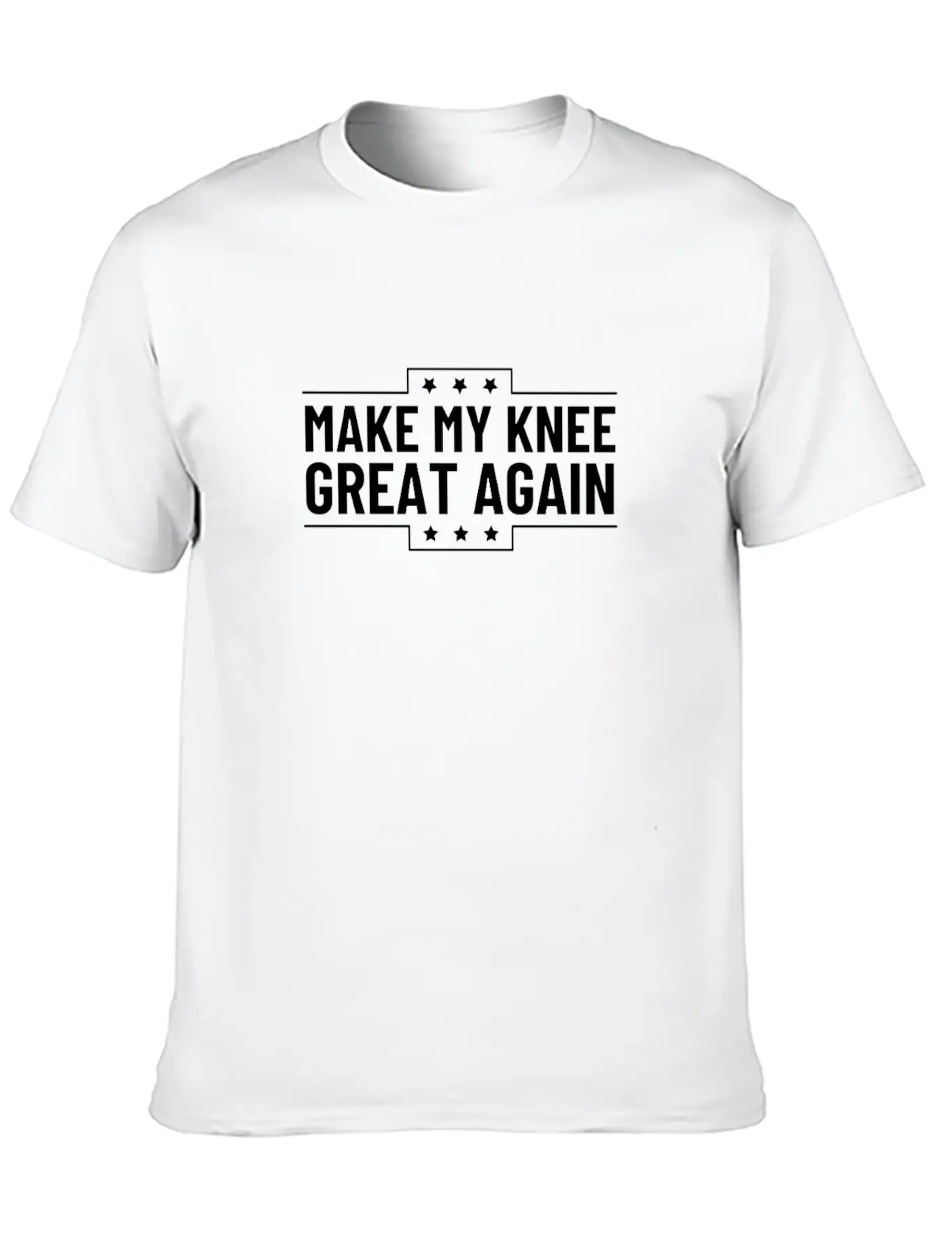 Make My Knee Great Again Funny Recovery Broken Basic Graphic T-Shirt – Daily Comfort In Soft Cotton