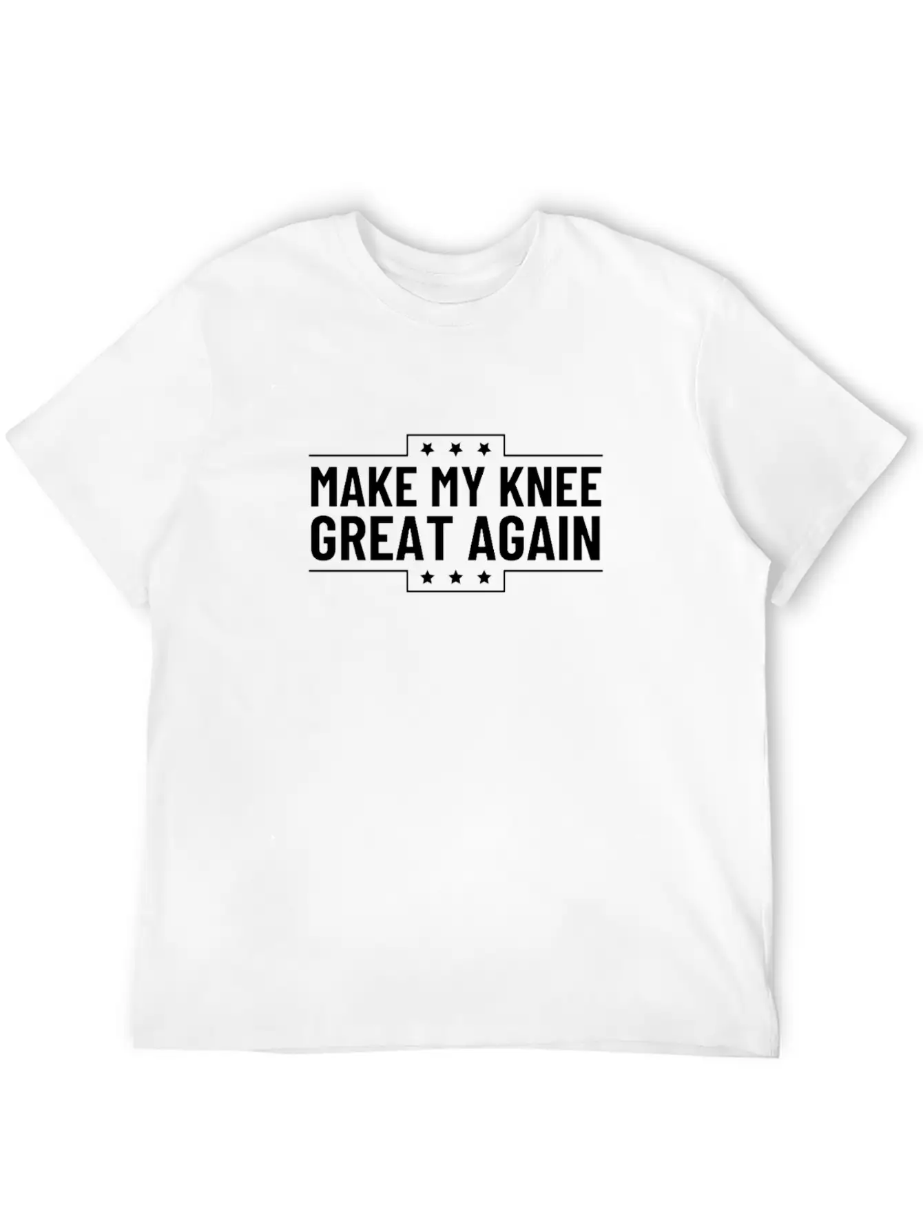 Make My Knee Great Again Funny Recovery Broken Basic Graphic T-Shirt – Daily Comfort In Soft Cotton