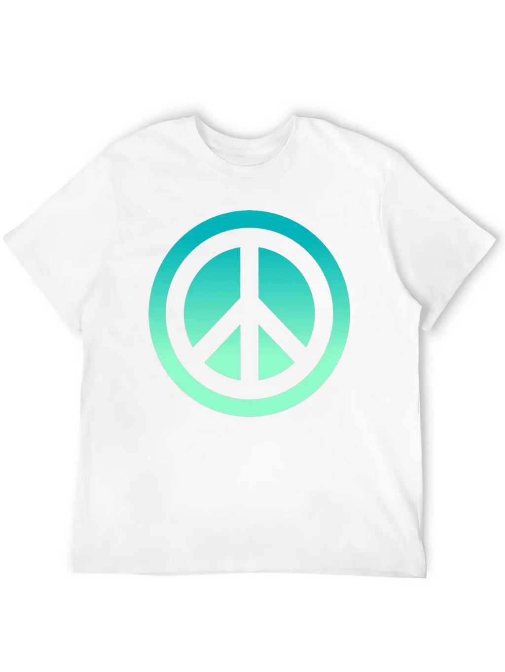 Make Peace Not War - Peace Sign Logo Classic Cotton Tee – Unisex Comfort For Any Season
