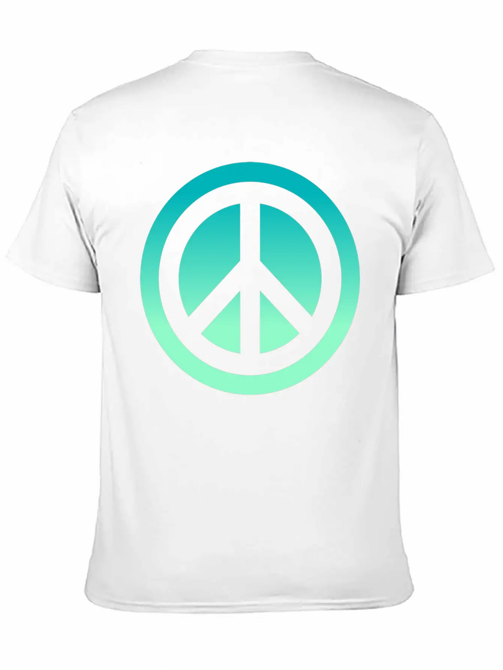 Make Peace Not War - Peace Sign Logo Classic Cotton Tee – Unisex Comfort For Any Season
