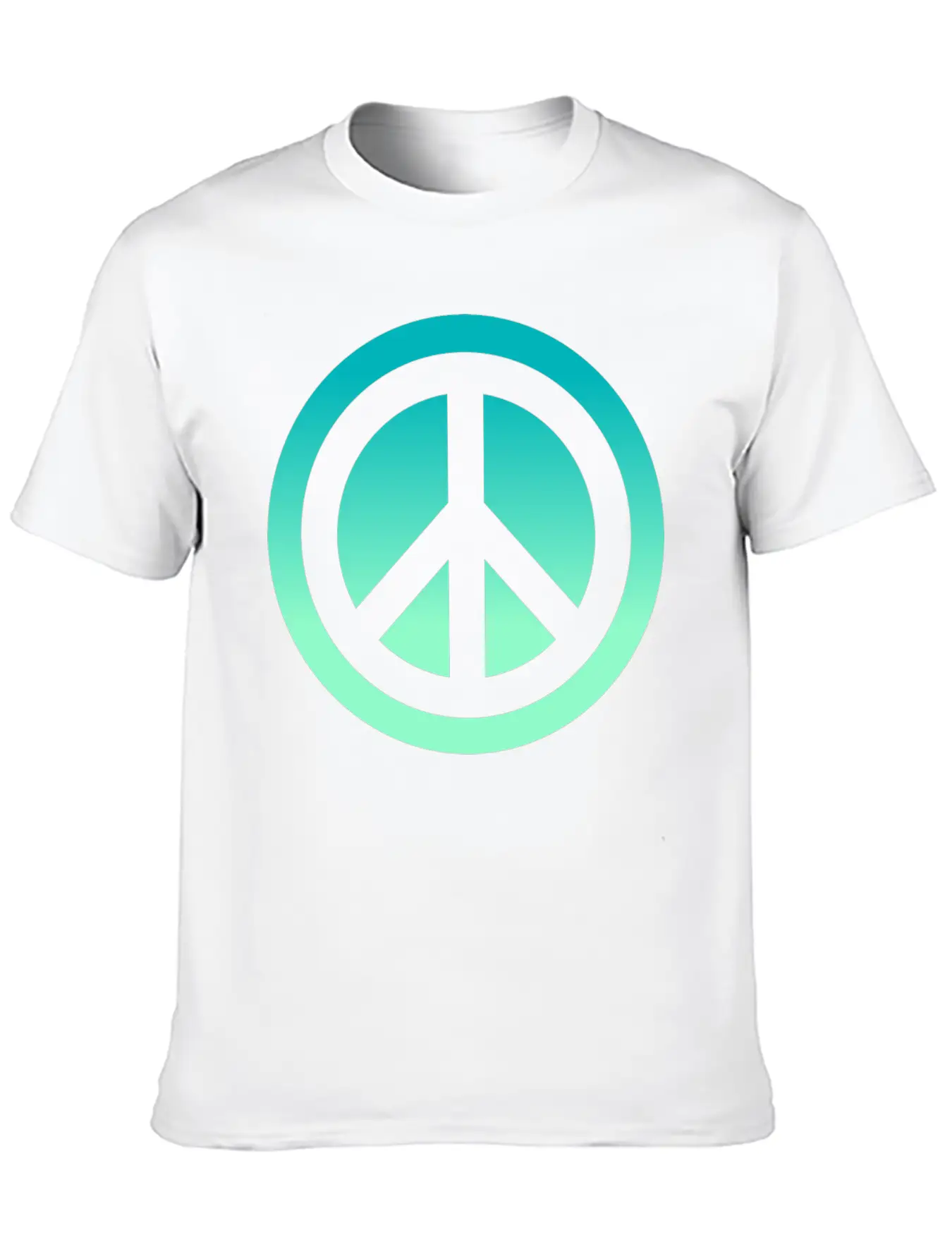 Make Peace Not War - Peace Sign Logo Classic Cotton Tee – Unisex Comfort For Any Season
