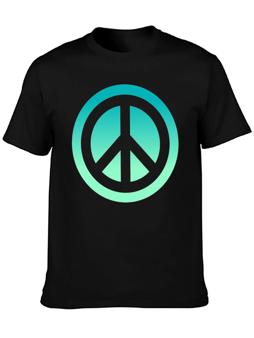 Make Peace Not War - Peace Sign Logo Classic Cotton Tee – Unisex Comfort For Any Season