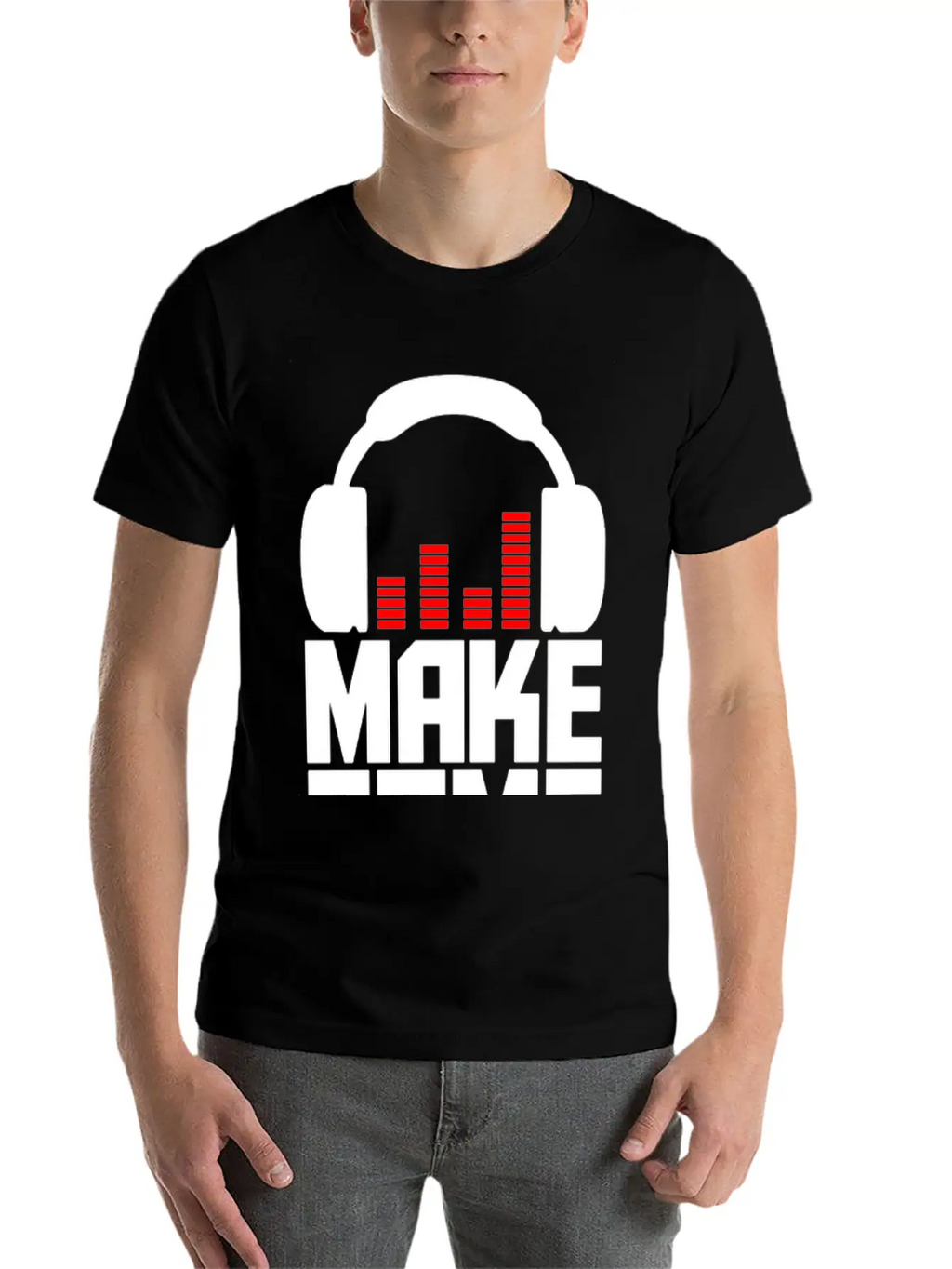 Make Some Noise Headphone II Breathable Graphic T-Shirt – Perfect For Casual Days