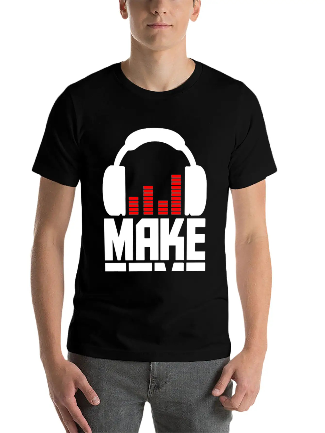 Make Some Noise Headphone II Breathable Graphic T-Shirt – Perfect For Casual Days