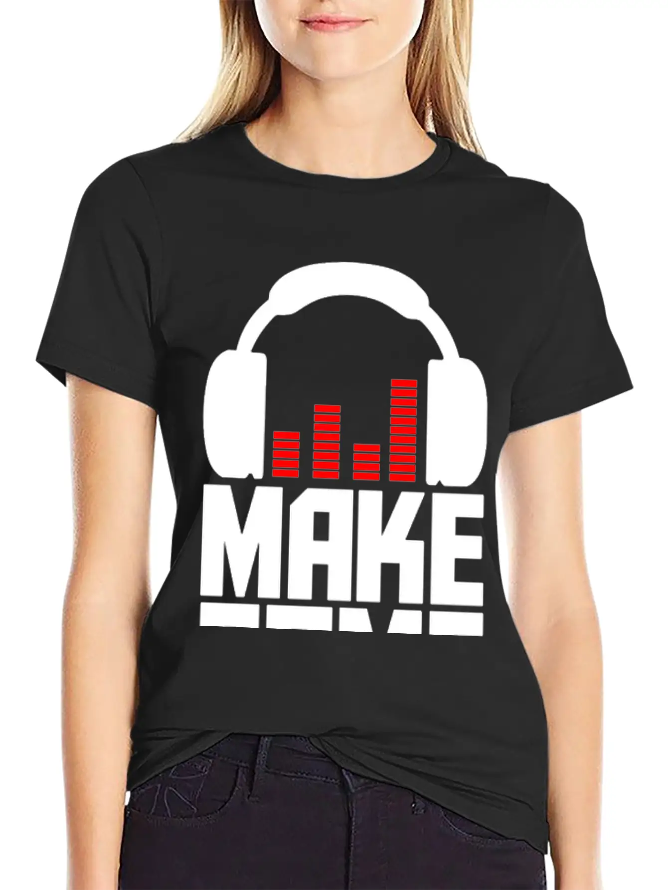 Make Some Noise Headphone II Breathable Graphic T-Shirt – Perfect For Casual Days