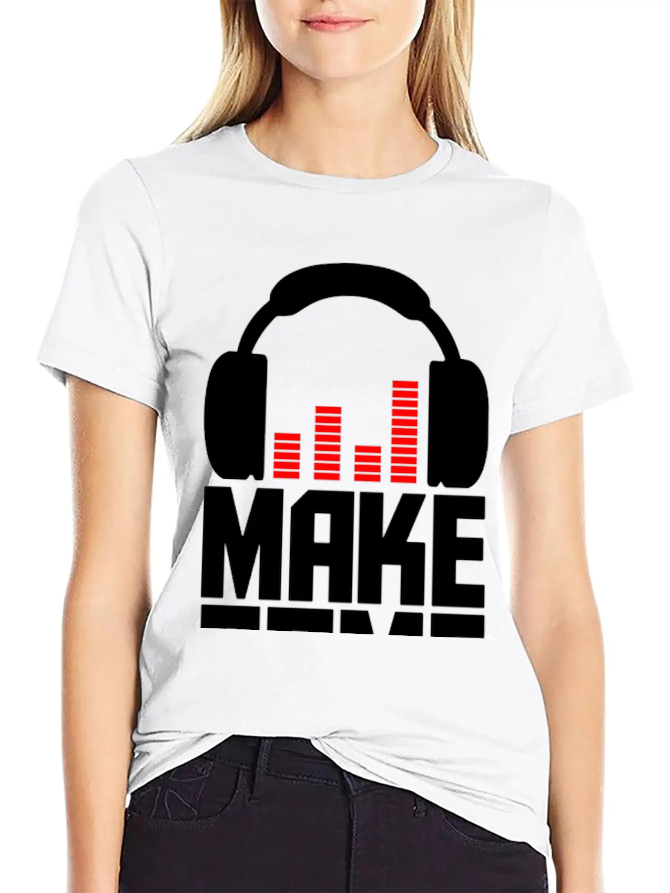 Make Some Noise Headphone II Breathable Graphic T-Shirt – Perfect For Casual Days