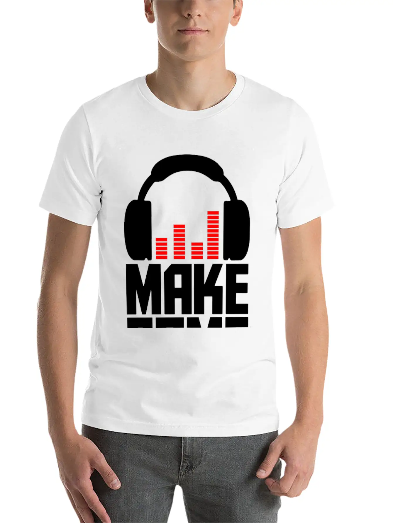 Make Some Noise Headphone II Breathable Graphic T-Shirt – Perfect For Casual Days