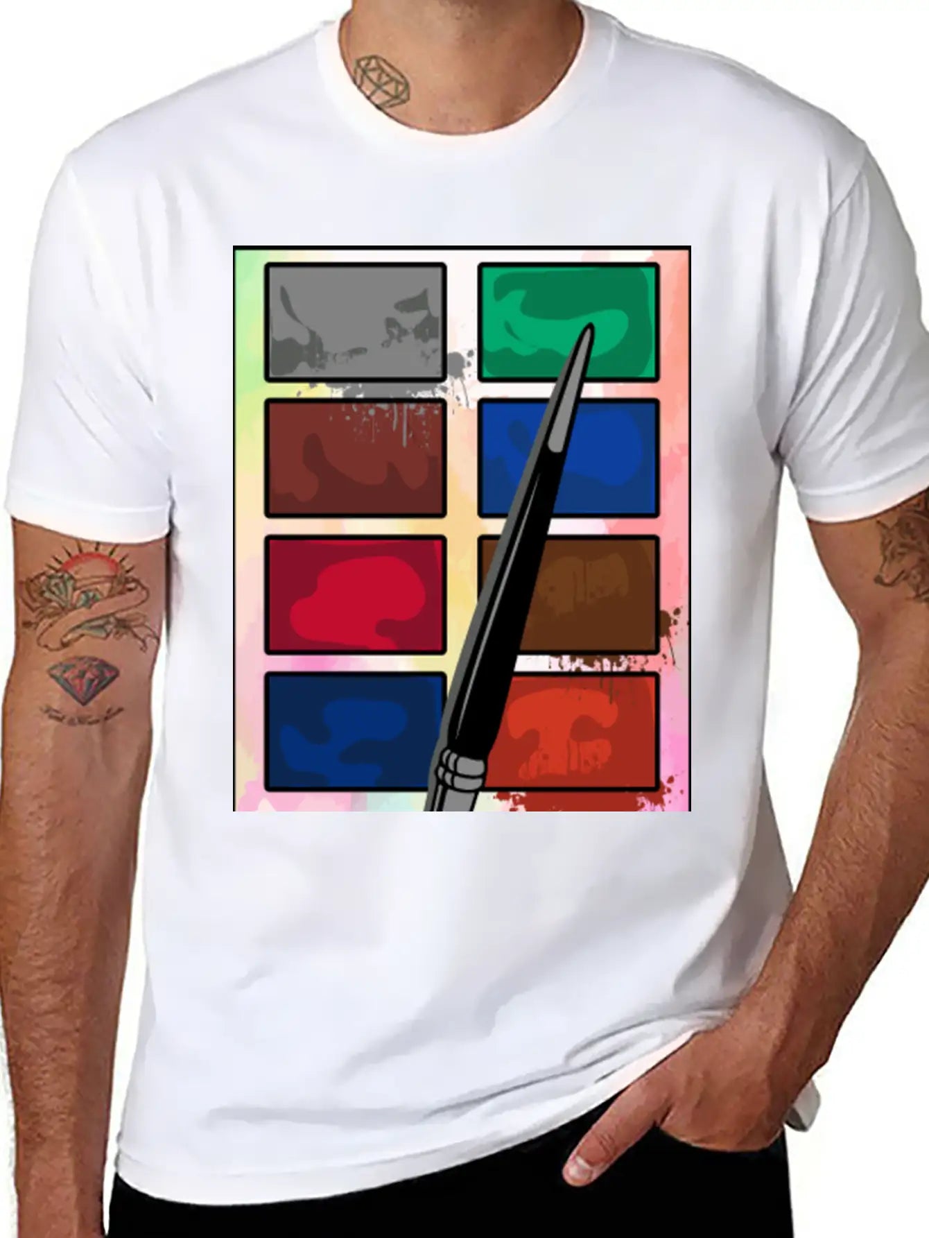 Make Up Eyeshadow Set Breathable Soft Cotton T-Shirt – Timeless Casual Look