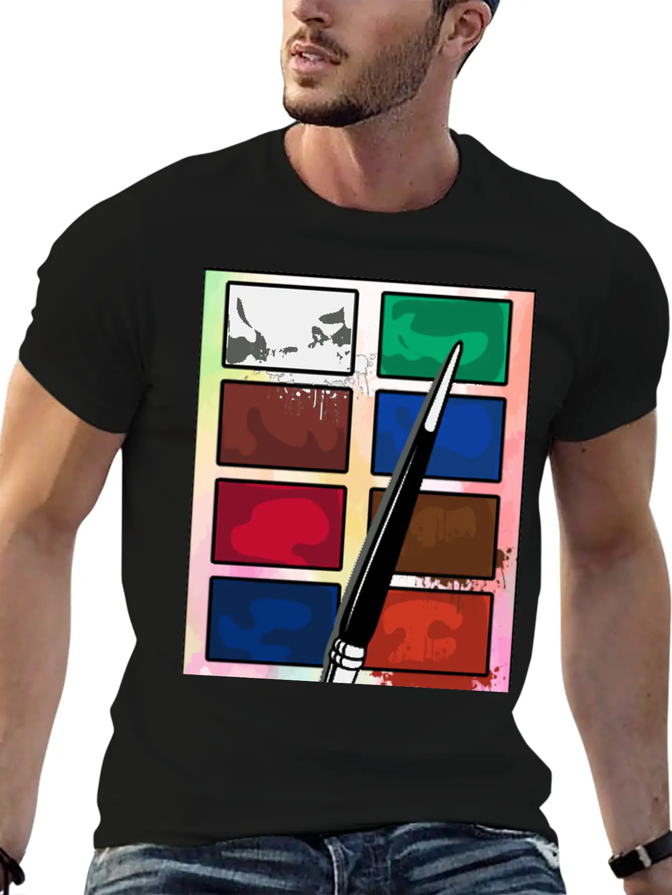 Make Up Eyeshadow Set Breathable Soft Cotton T-Shirt – Timeless Casual Look