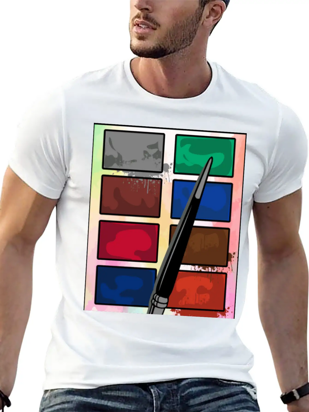 Make Up Eyeshadow Set Breathable Soft Cotton T-Shirt – Timeless Casual Look