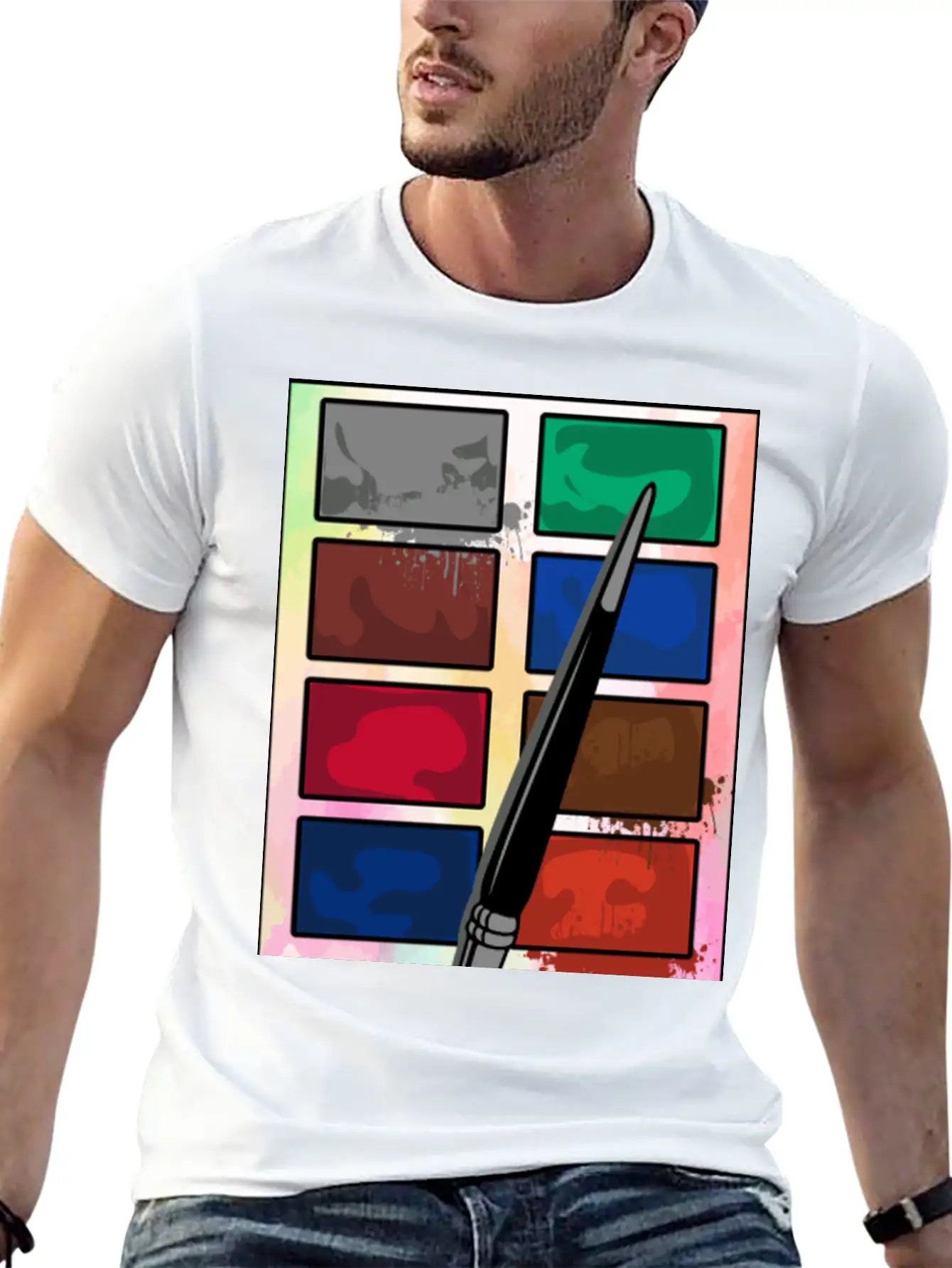 Make Up Eyeshadow Set Breathable Soft Cotton T-Shirt – Timeless Casual Look