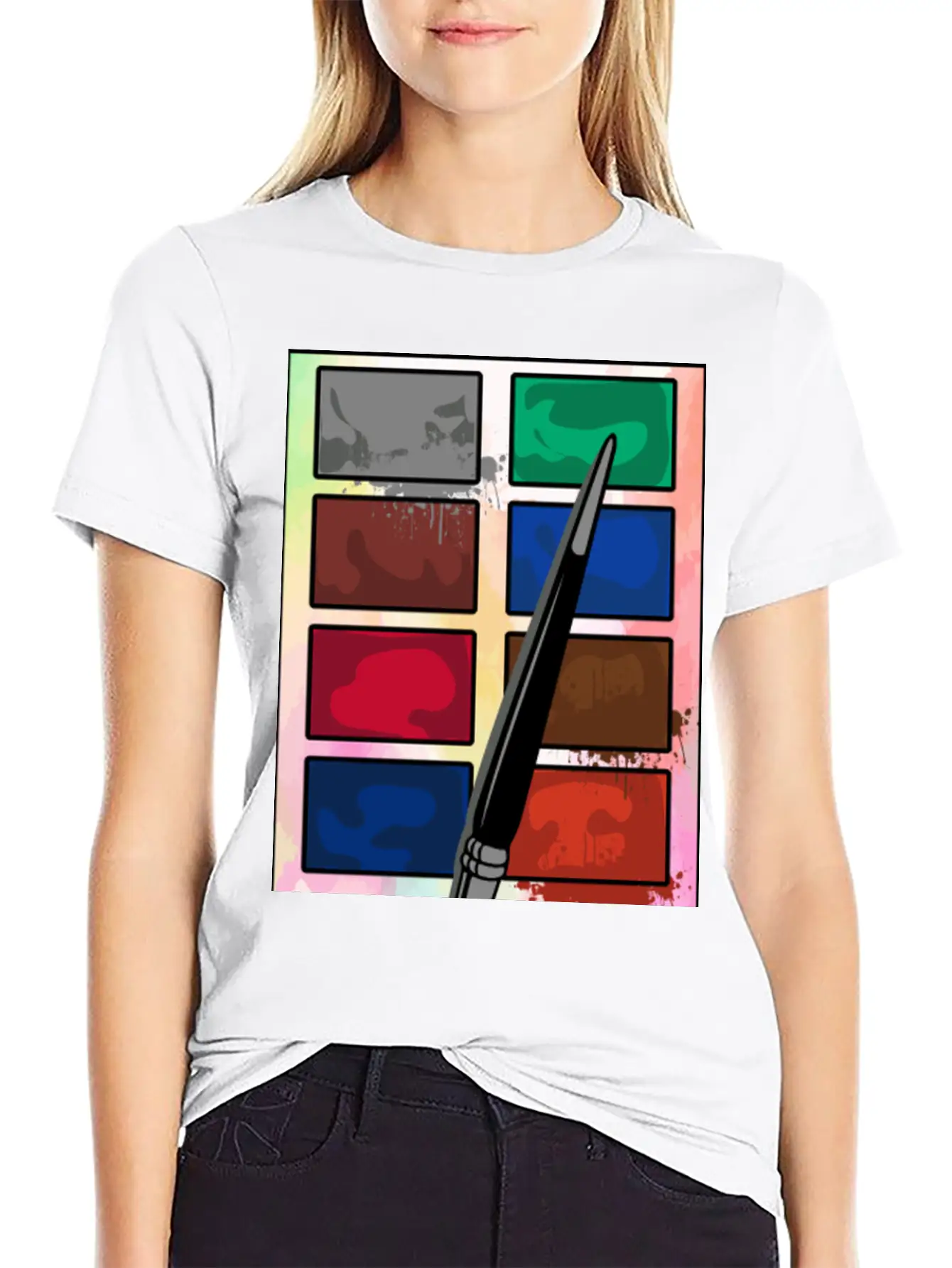 Make Up Eyeshadow Set Breathable Soft Cotton T-Shirt – Timeless Casual Look