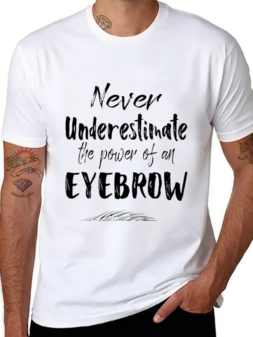 Make Up Gifts The Power Of An Eyebrow Classic Cotton Tee – Unisex Comfort For Any Season