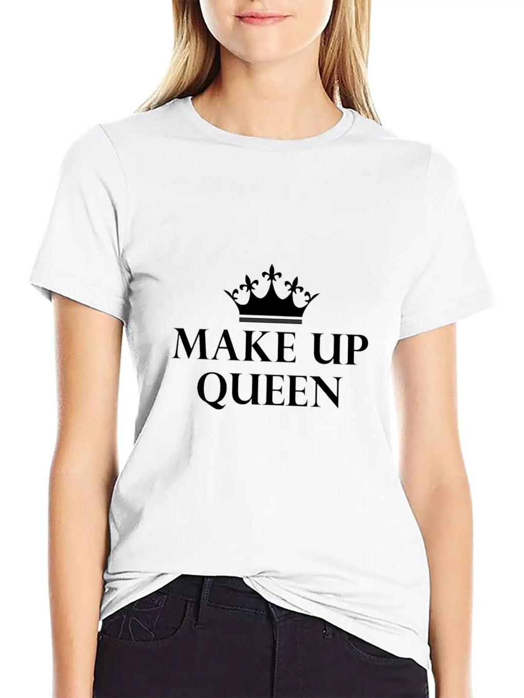 Make Up Queen Queen Makeup Mascara En Masse Breathable Soft Cotton T-Shirt – Timeless Casual Look