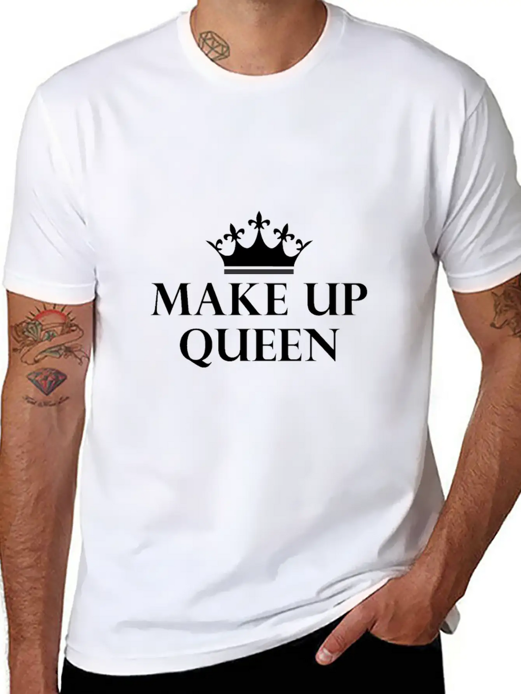 Make Up Queen Queen Makeup Mascara En Masse Breathable Soft Cotton T-Shirt – Timeless Casual Look