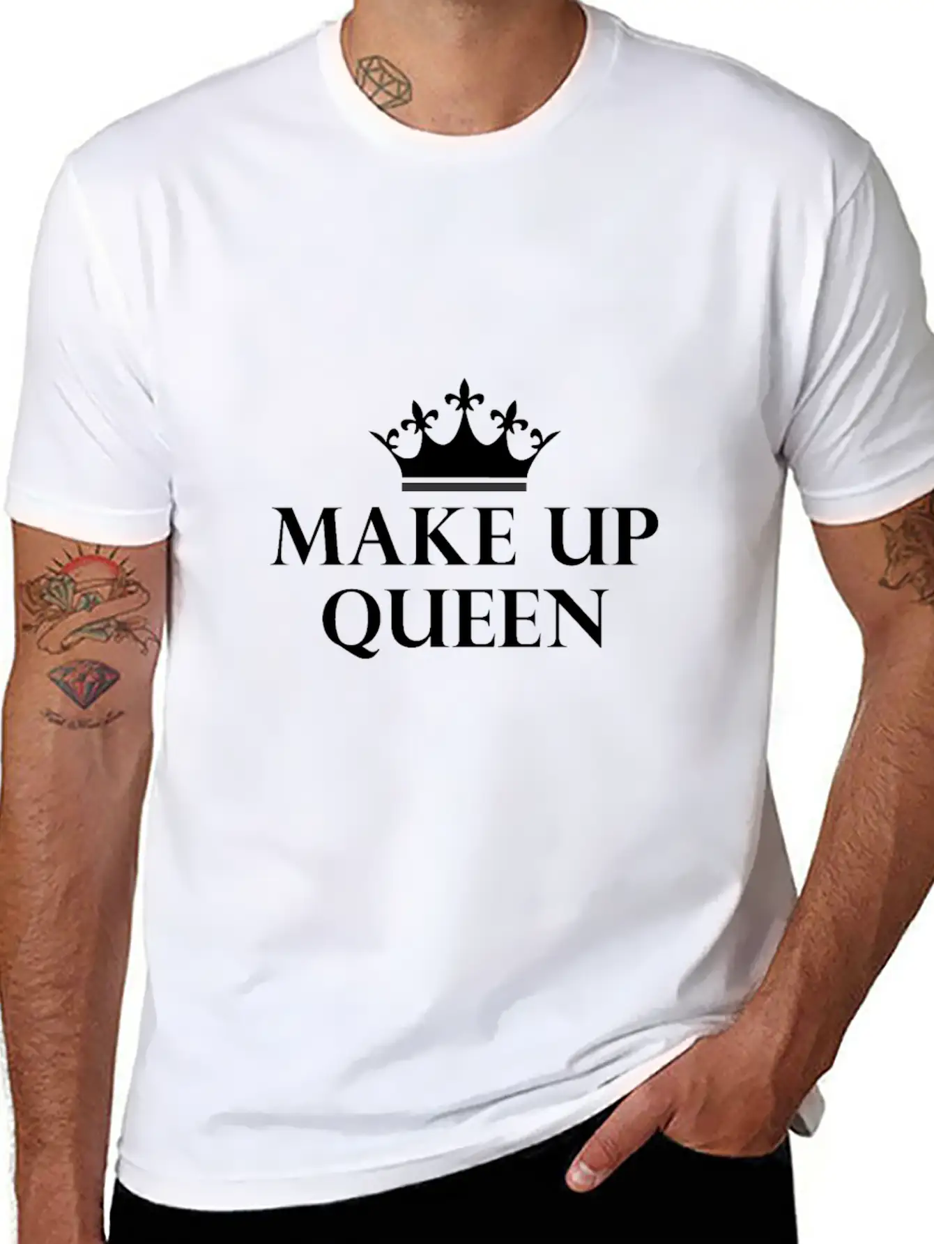 Make Up Queen Queen Makeup Mascara En Masse Breathable Soft Cotton T-Shirt – Timeless Casual Look