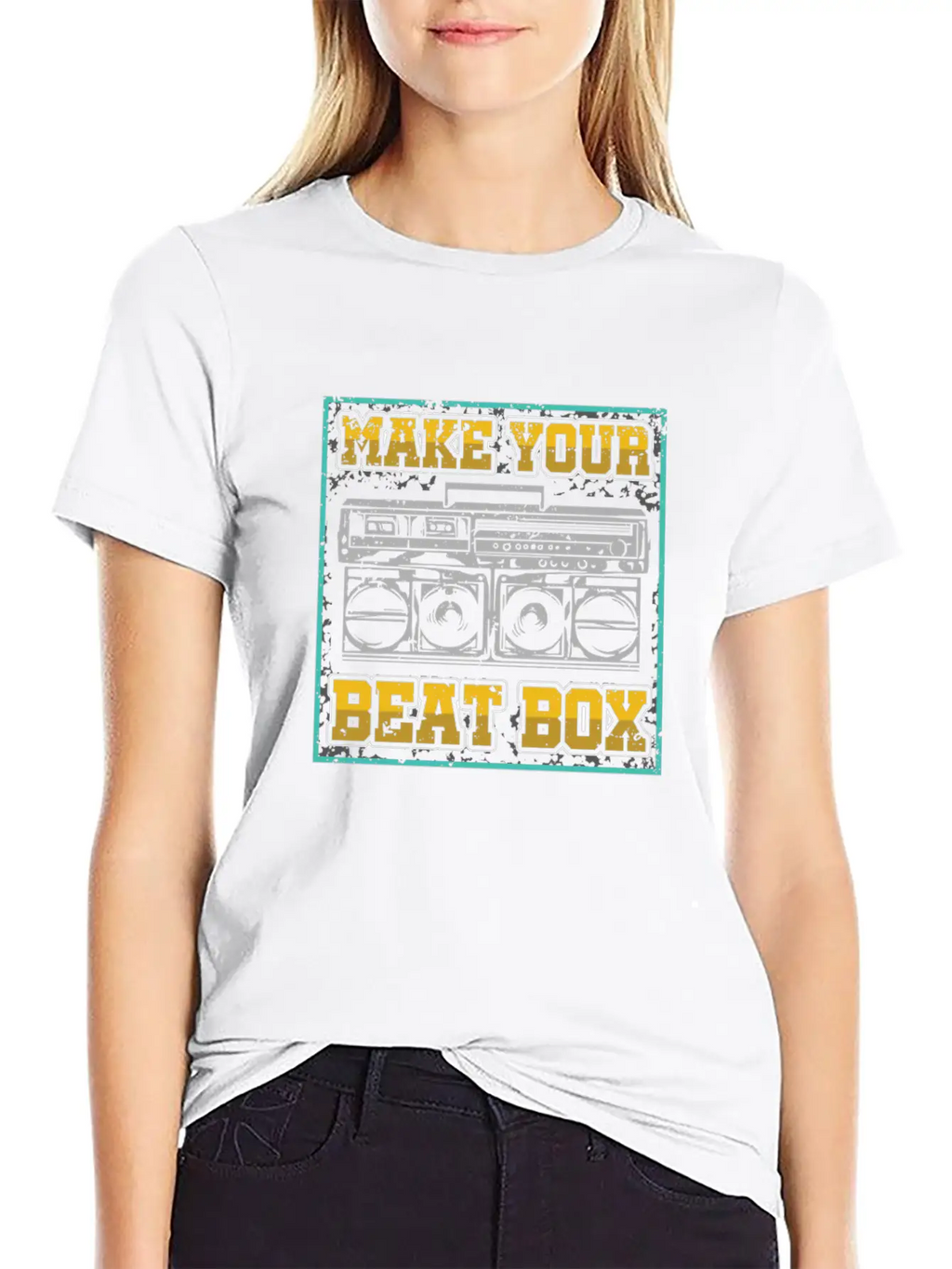 Make Your Beatbox Hiphop Rap Music Beatboxer DJ Breathable Soft Cotton T-Shirt – Timeless Casual Look
