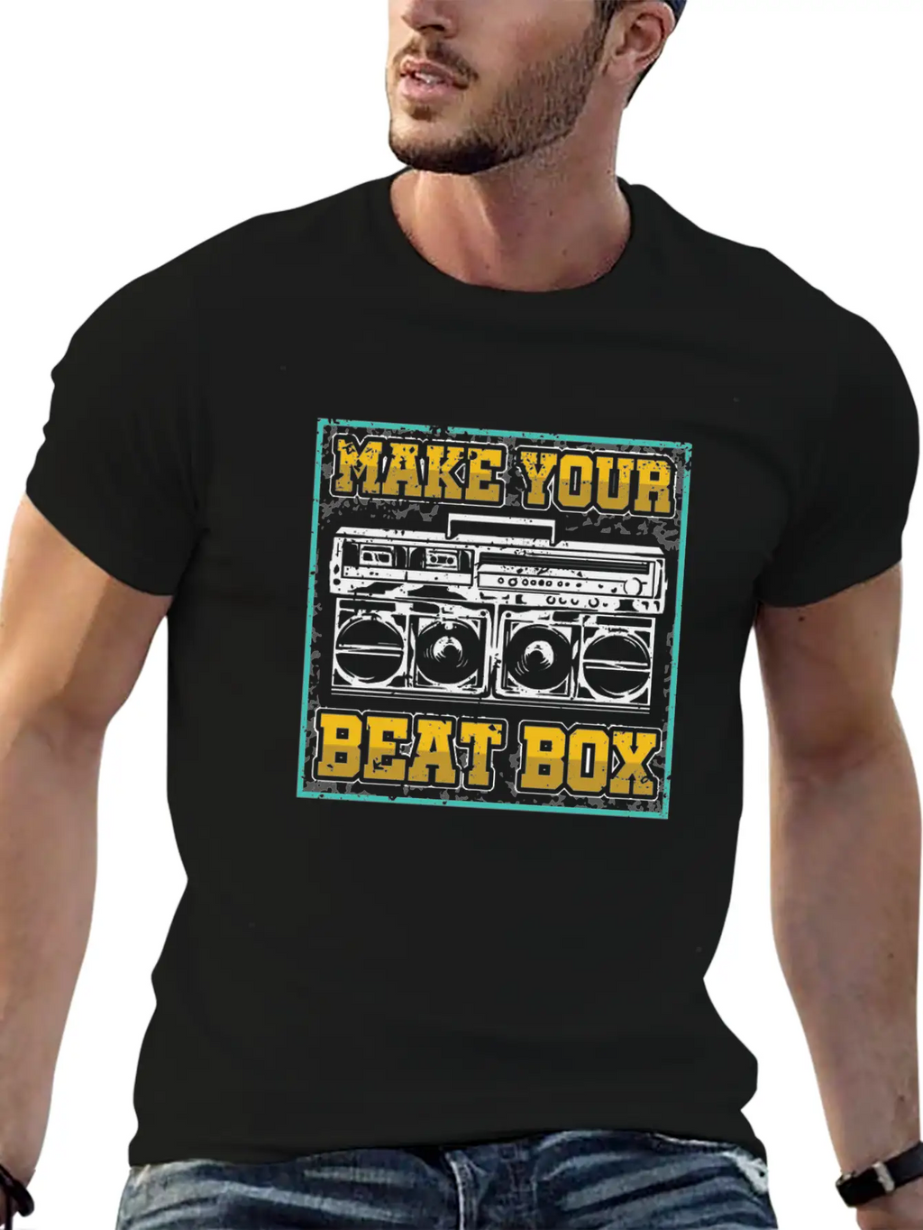 Make Your Beatbox Hiphop Rap Music Beatboxer DJ Breathable Soft Cotton T-Shirt – Timeless Casual Look