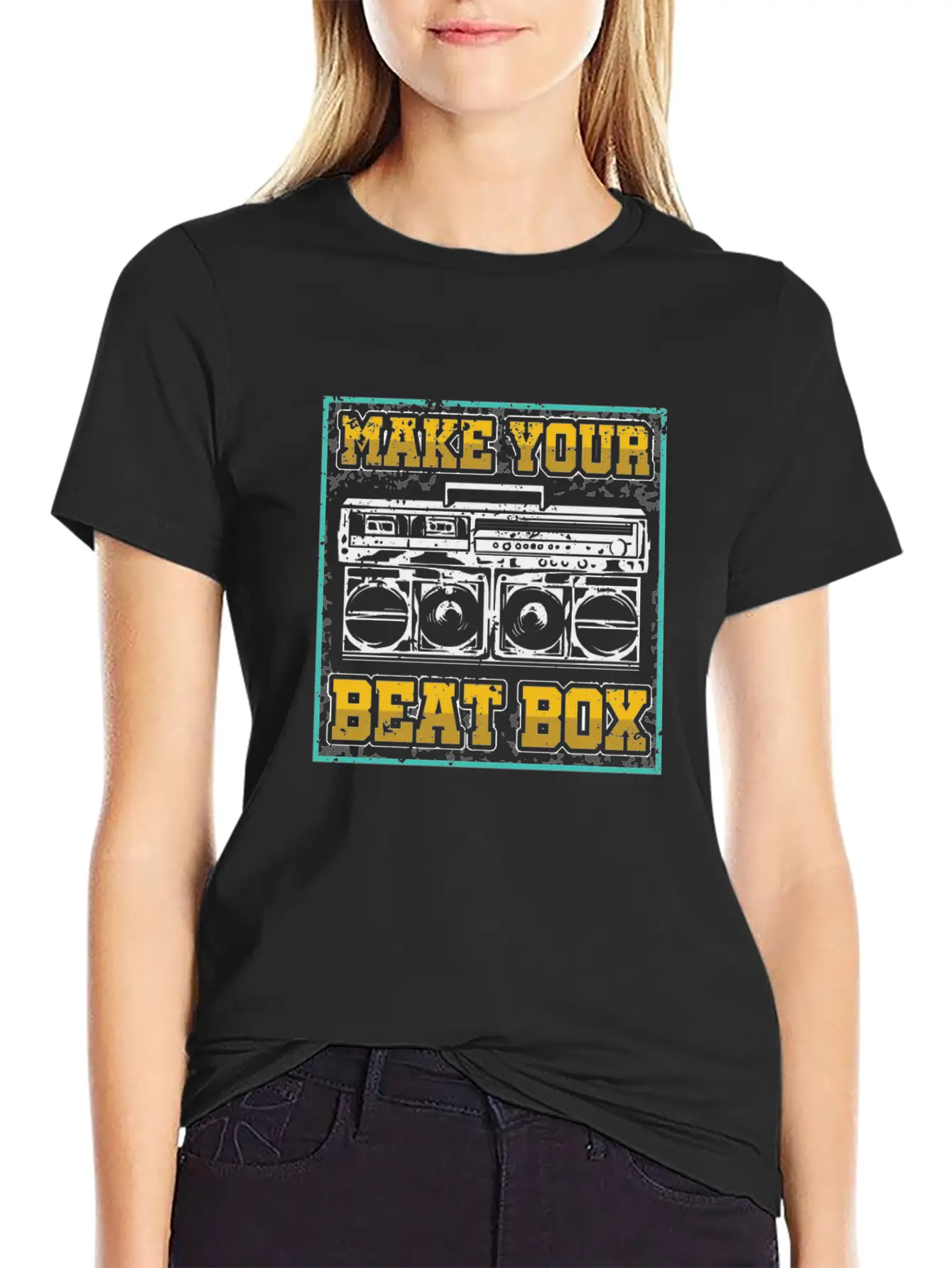 Make Your Beatbox Hiphop Rap Music Beatboxer DJ Breathable Soft Cotton T-Shirt – Timeless Casual Look